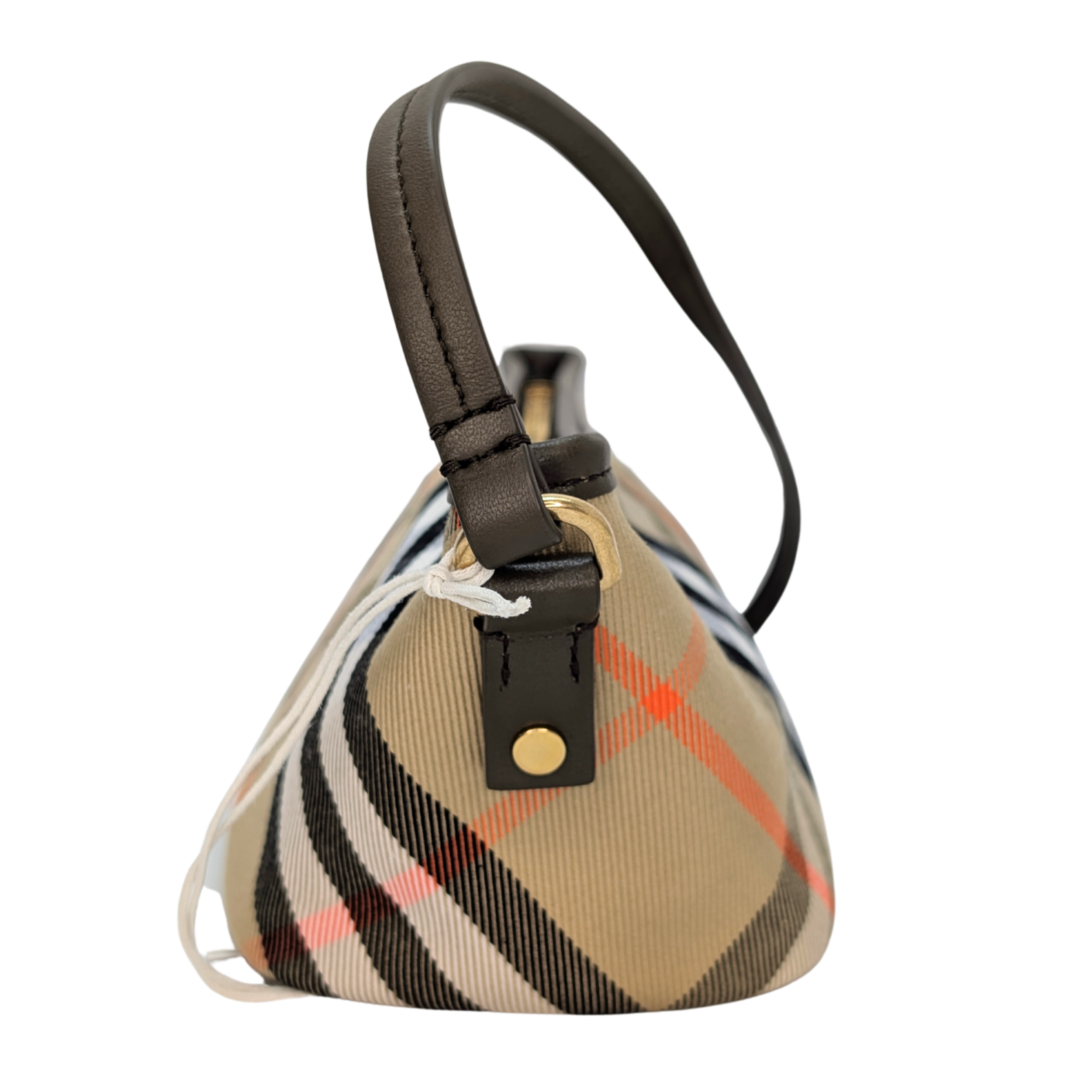 Burberry Super Nova 格纹迷你单肩包。