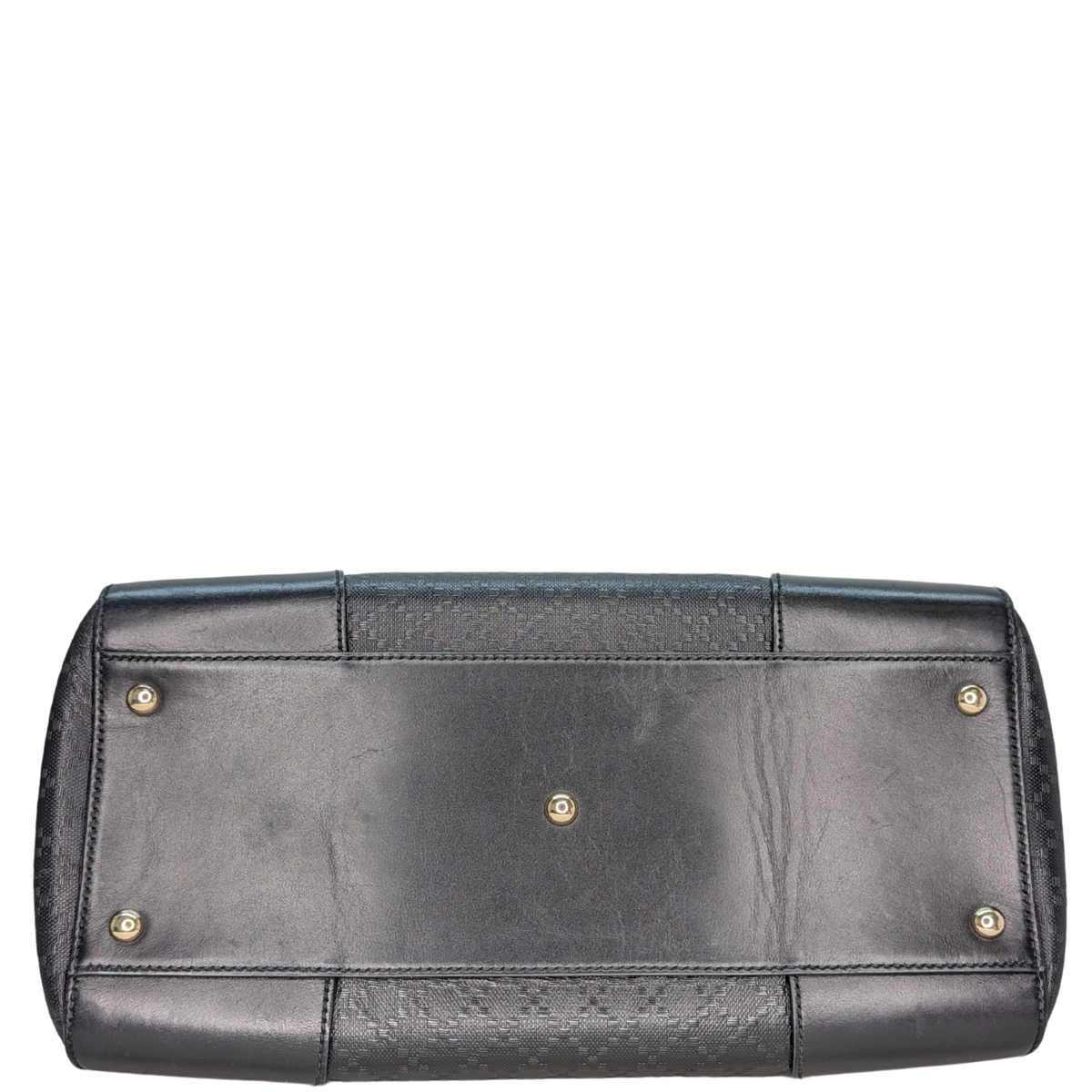 Gucci Diamante Leather Boston Bag Black