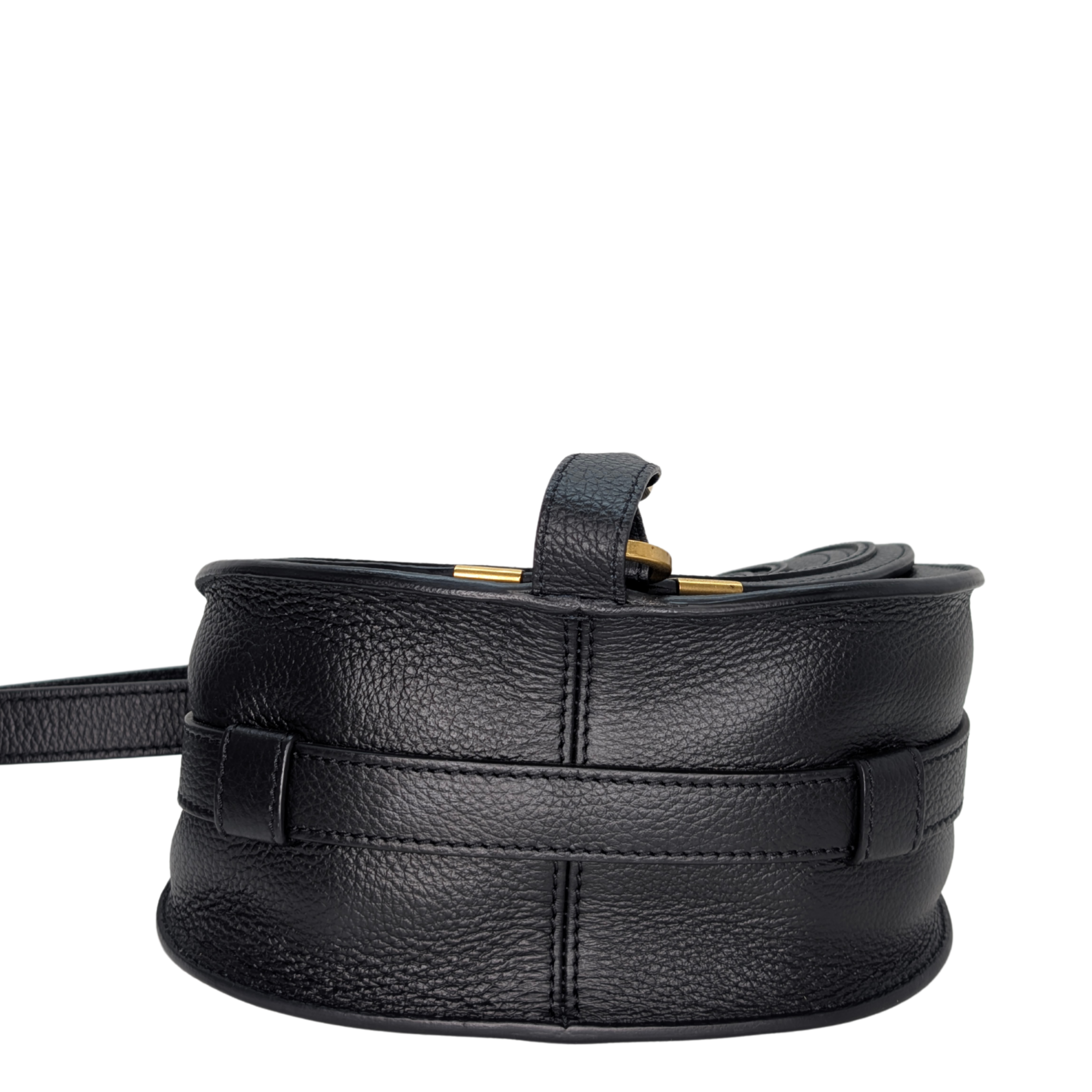 Chloe Marcie Saddle Small Bag Black