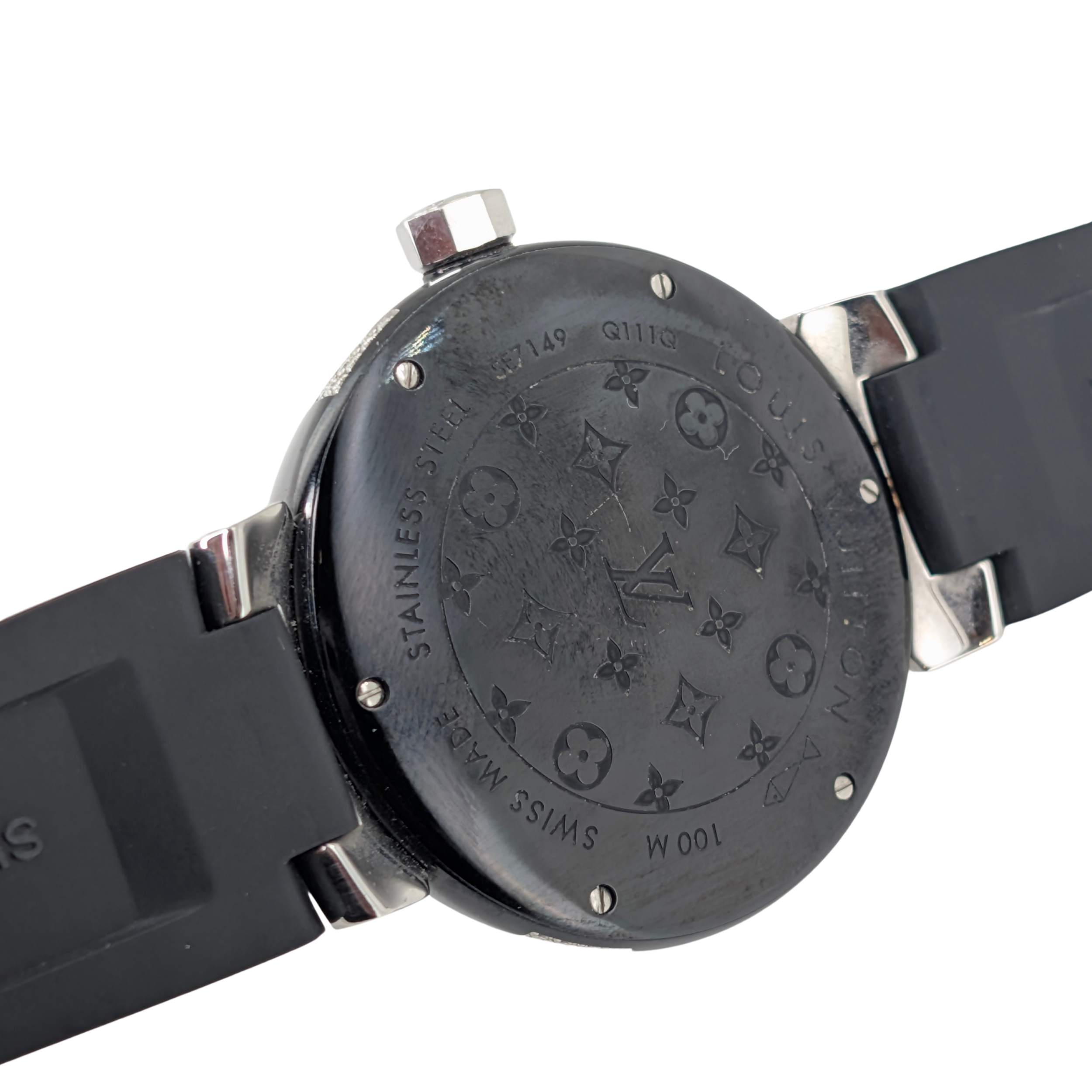 路易威登 Tambour Q131Q 钻石表圈表盘黑色精钢腕表