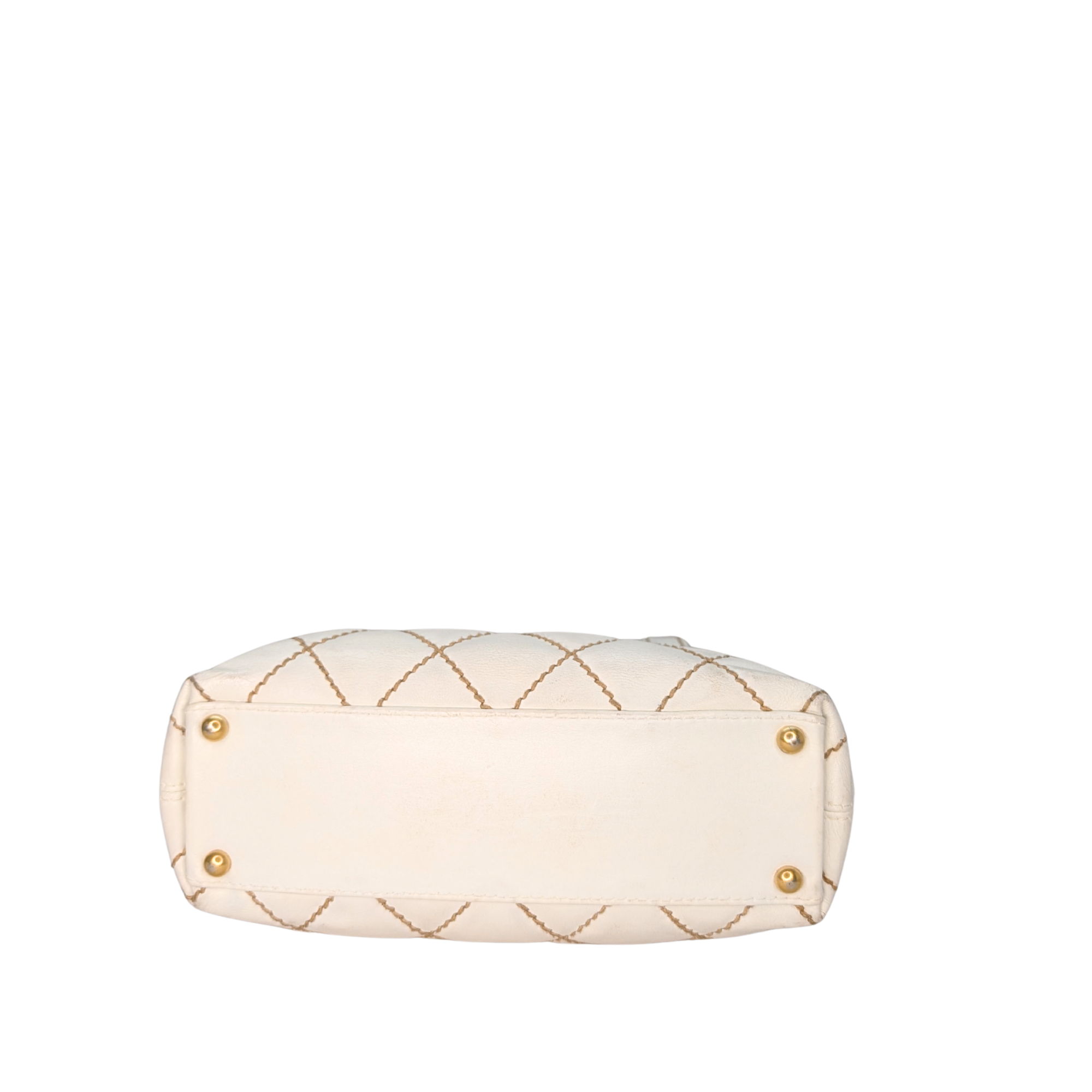Chanel Wild Stitch Tote Bag White