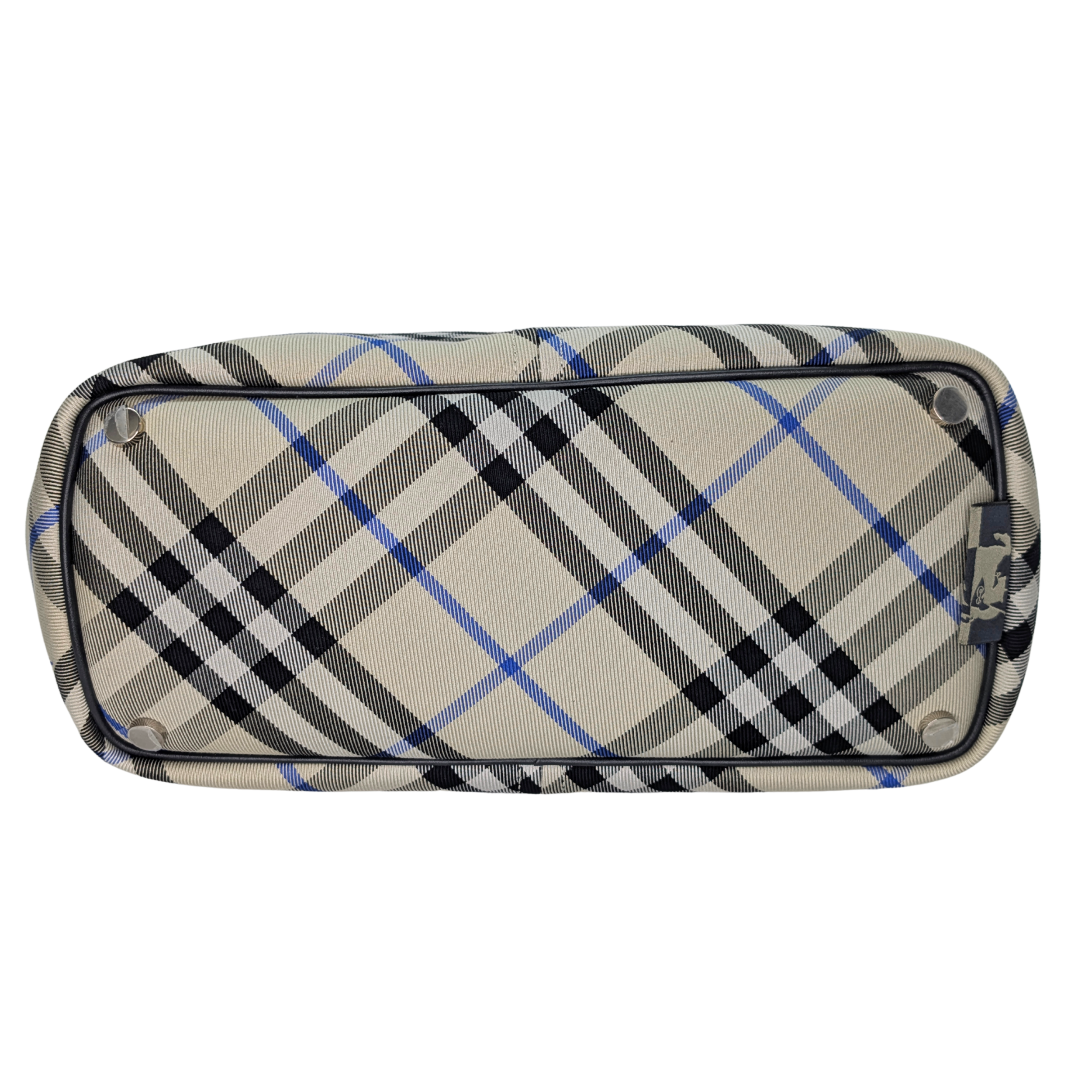 Burberry 格纹中号帆布托特包