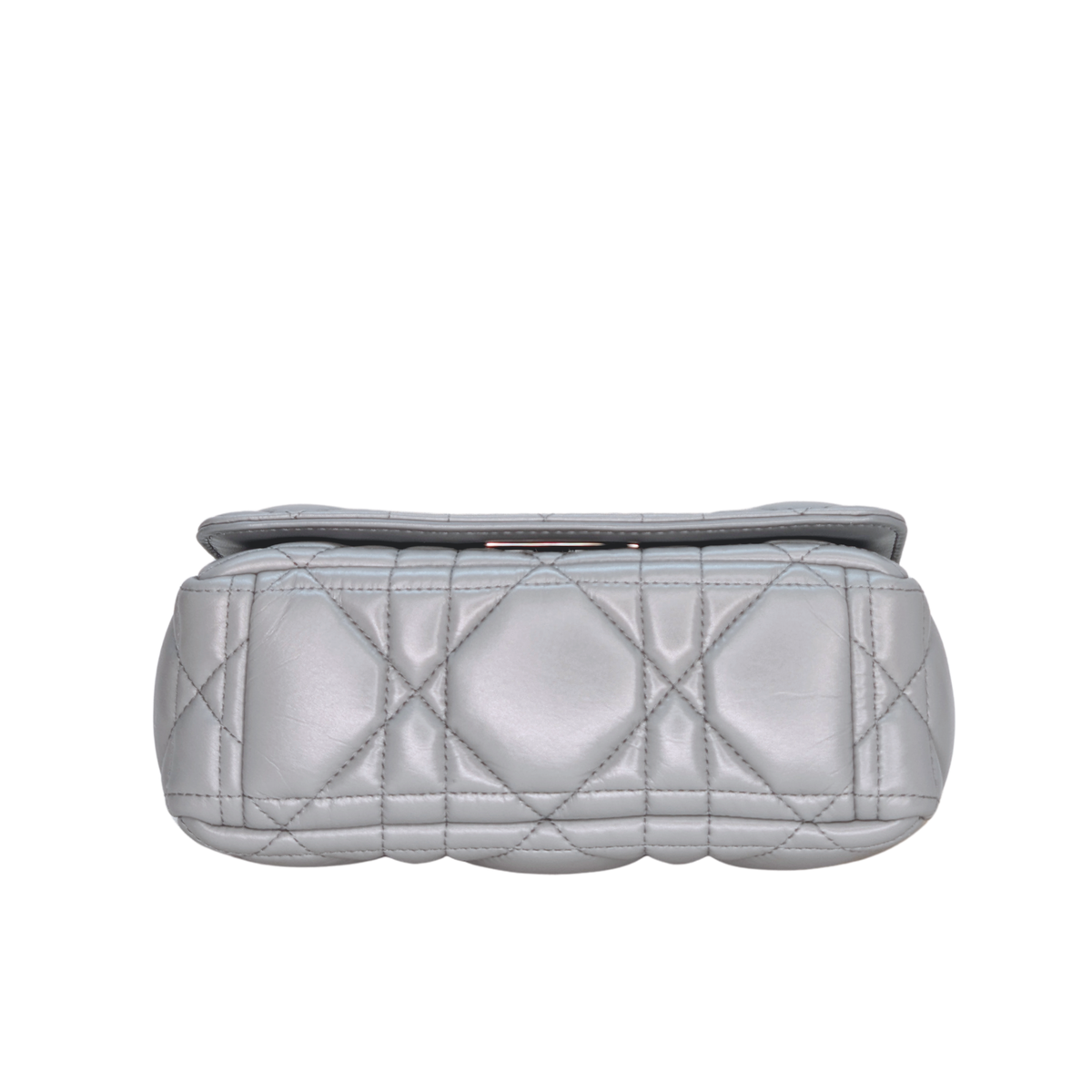 Christian Dior Small Caro Calfskin Bag Grey