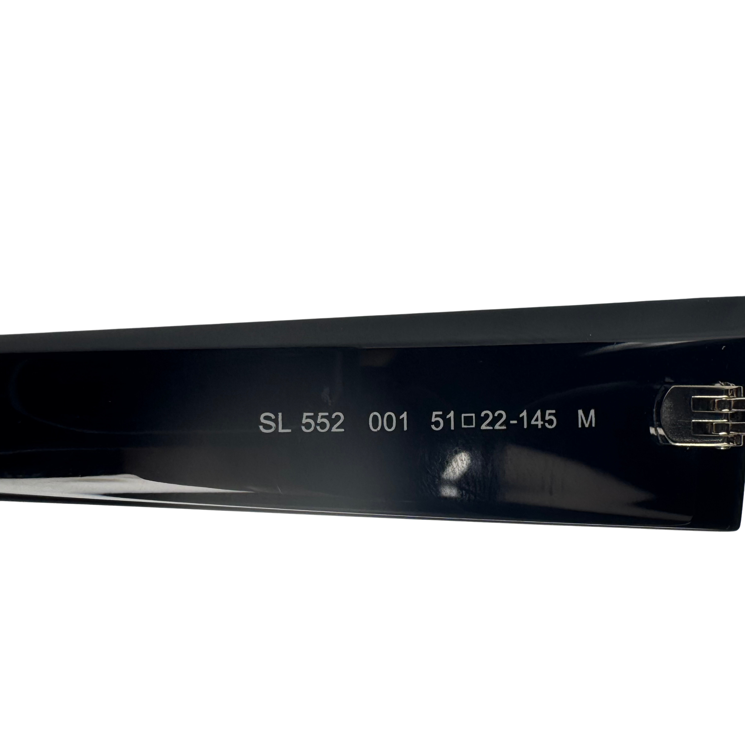 Saint Laurent SL 552 001 Black Cat-Eye Sunglasses