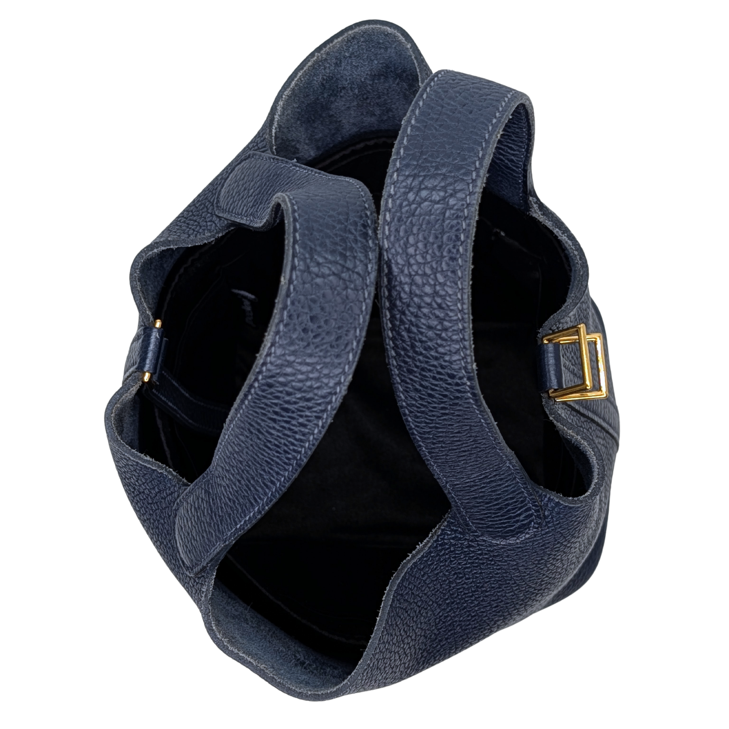 Hermes Picotin 18 Clemence Dark Blue GHW Stamp B