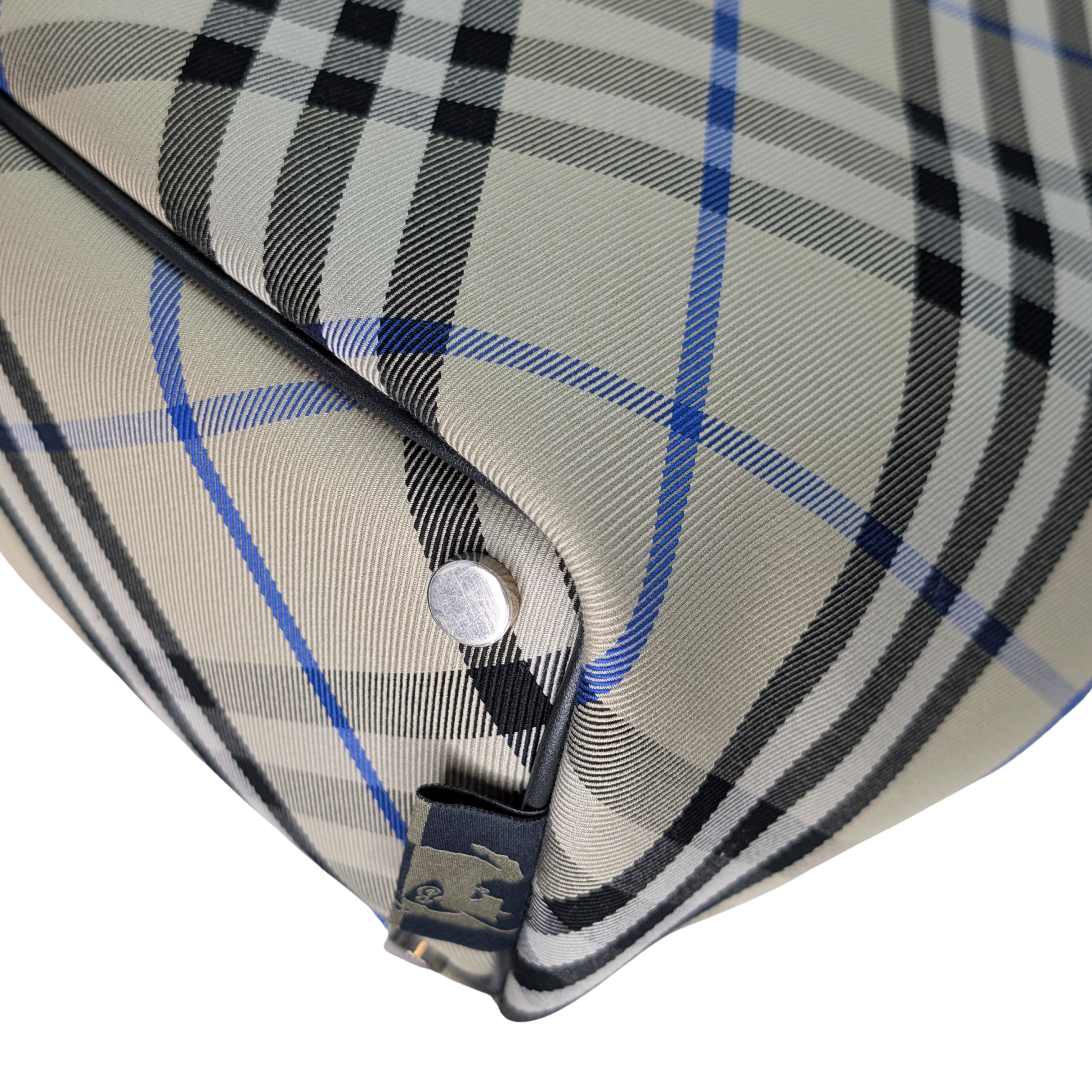 Burberry 格纹中号帆布托特包