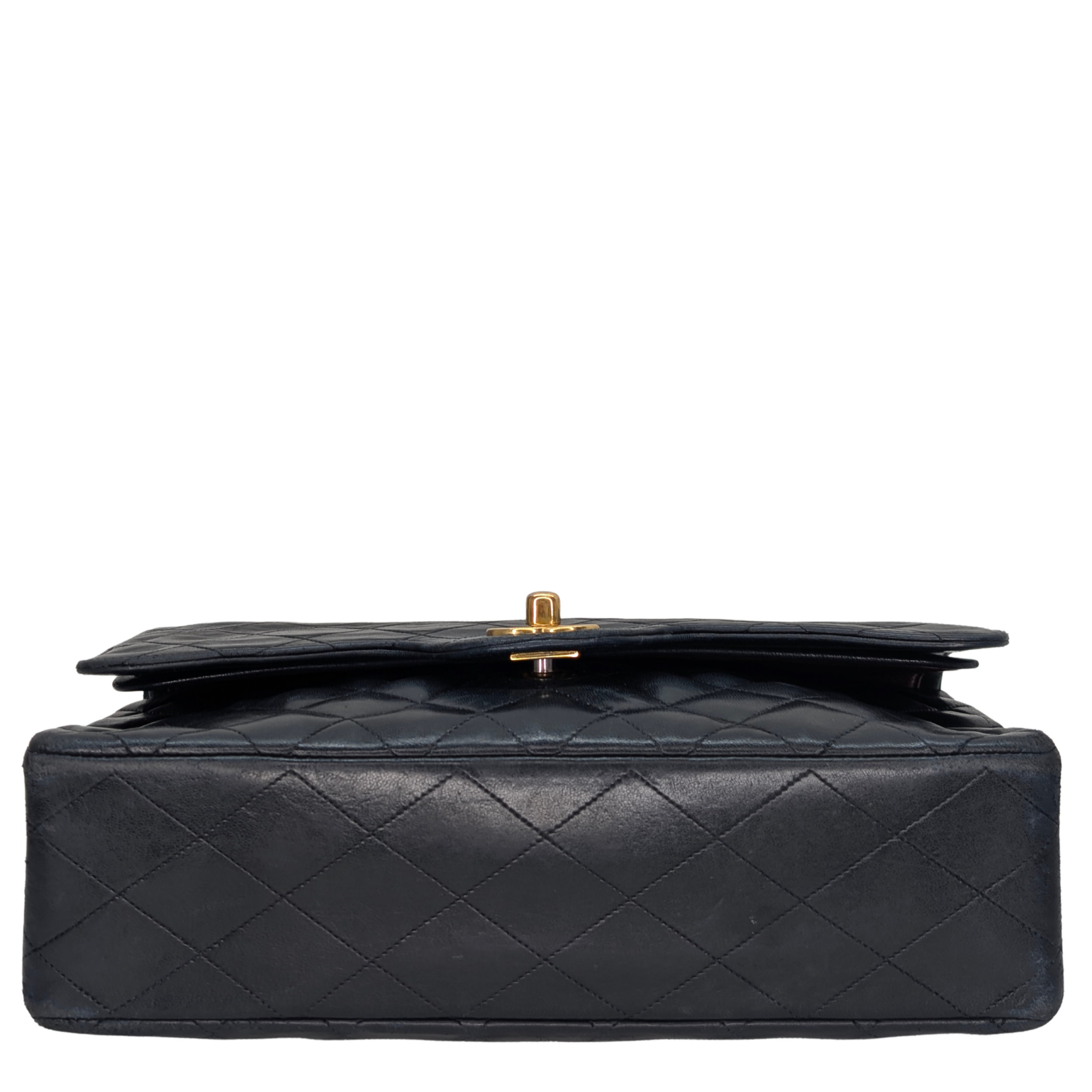 Chanel 复古经典款双翻盖中号手袋 黑色
