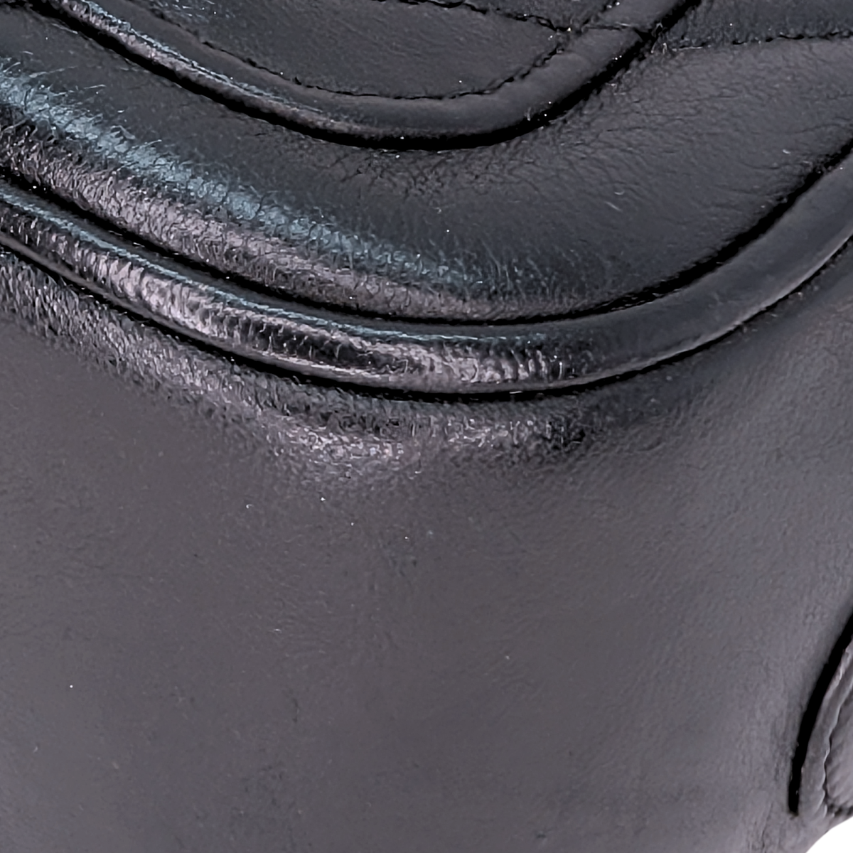 Chanel Vintage Chevron Quilted Camera Bag Black