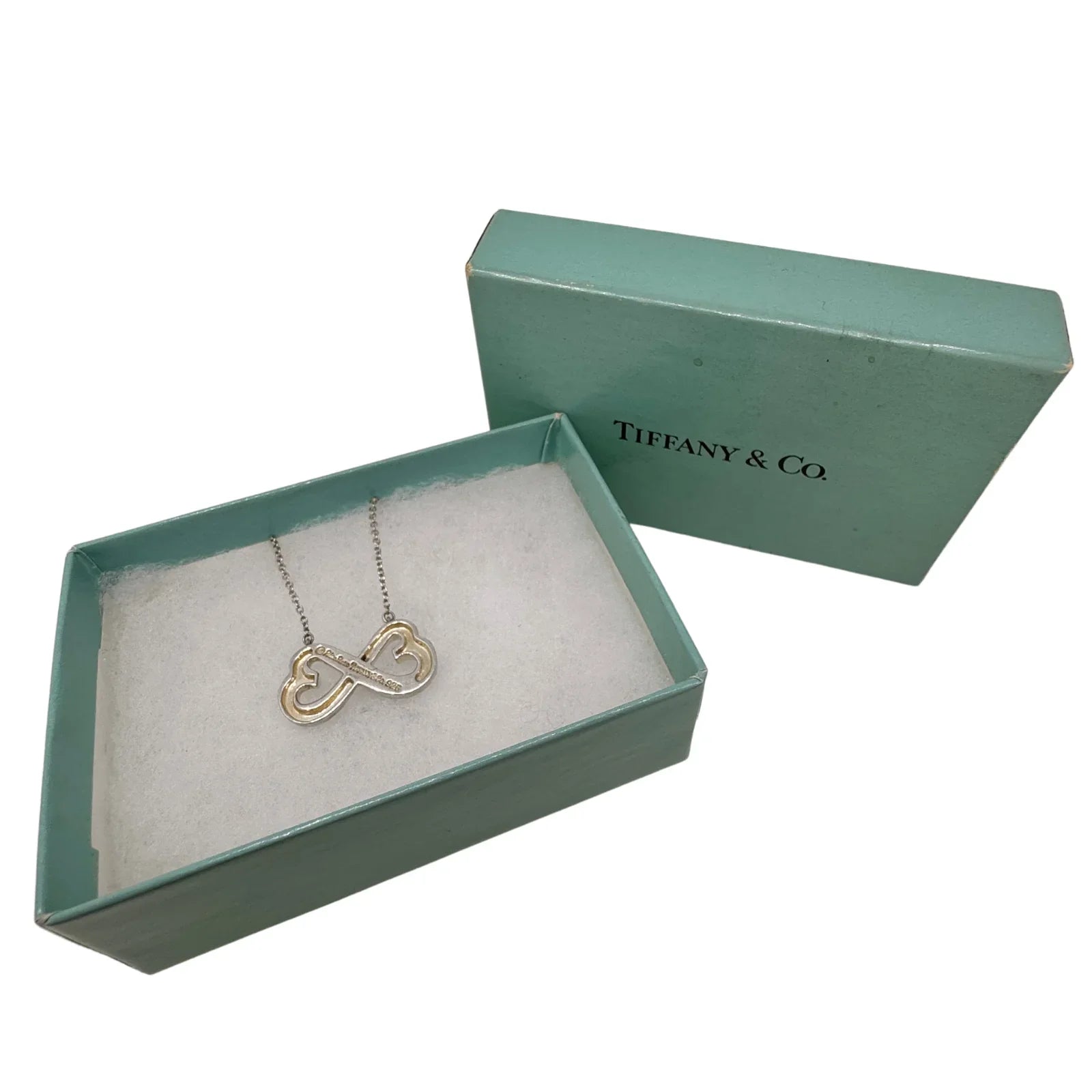 Tiffany & Co. Paloma Picasso Double Loving Heart Pendant Necklace – Sterling Silver - Lost Designer
