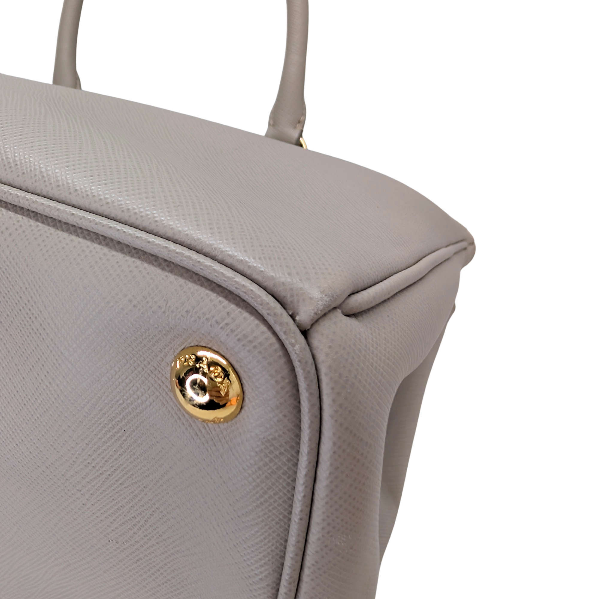 Prada Saffiano Large Galleria Tote Bag Grey