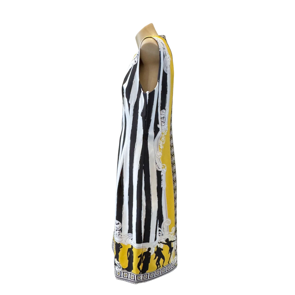 Versace Humbug Stripe Printed Shift Dress 48 - Lost Designer