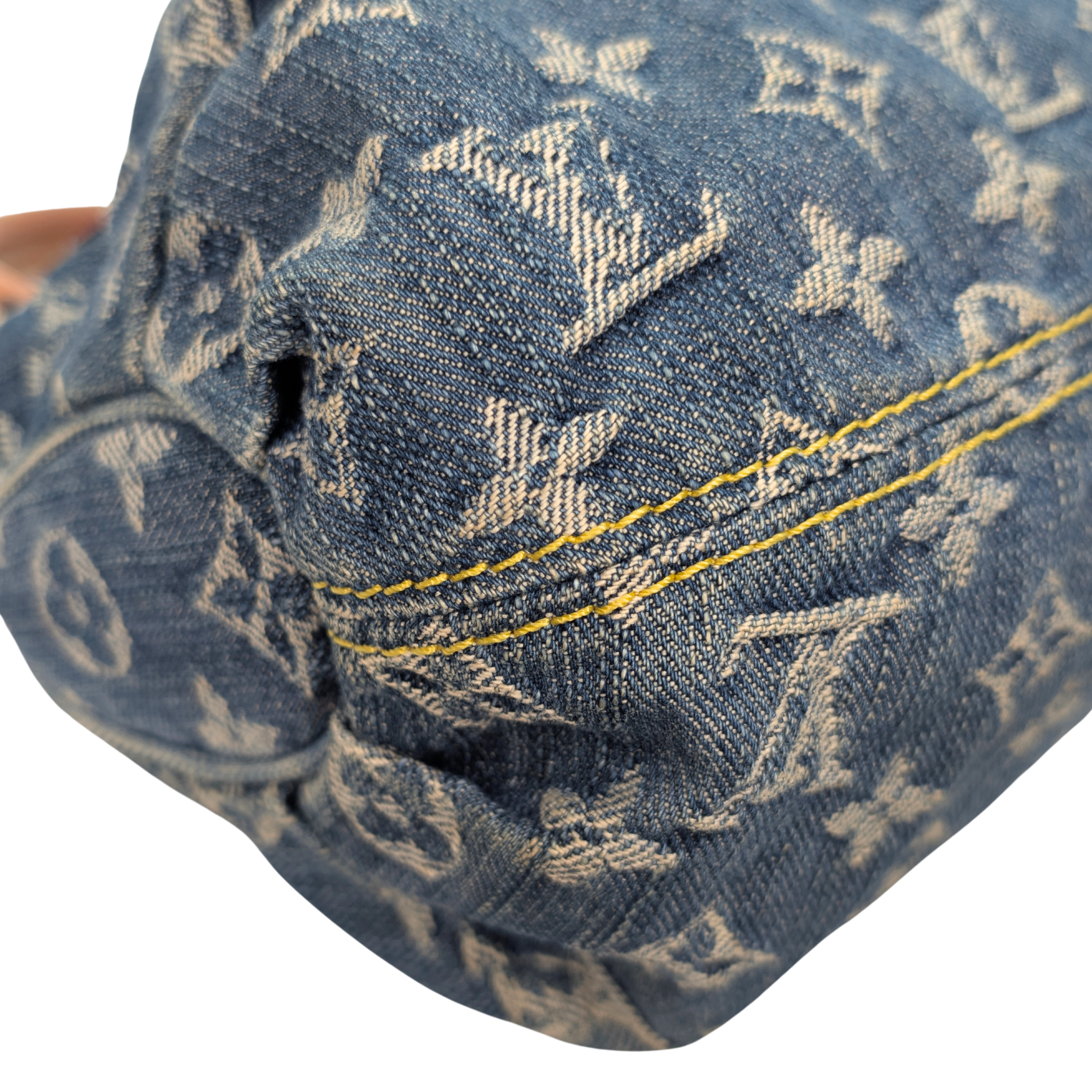 Louis Vuitton Pleaty Monogram Denim Handbag