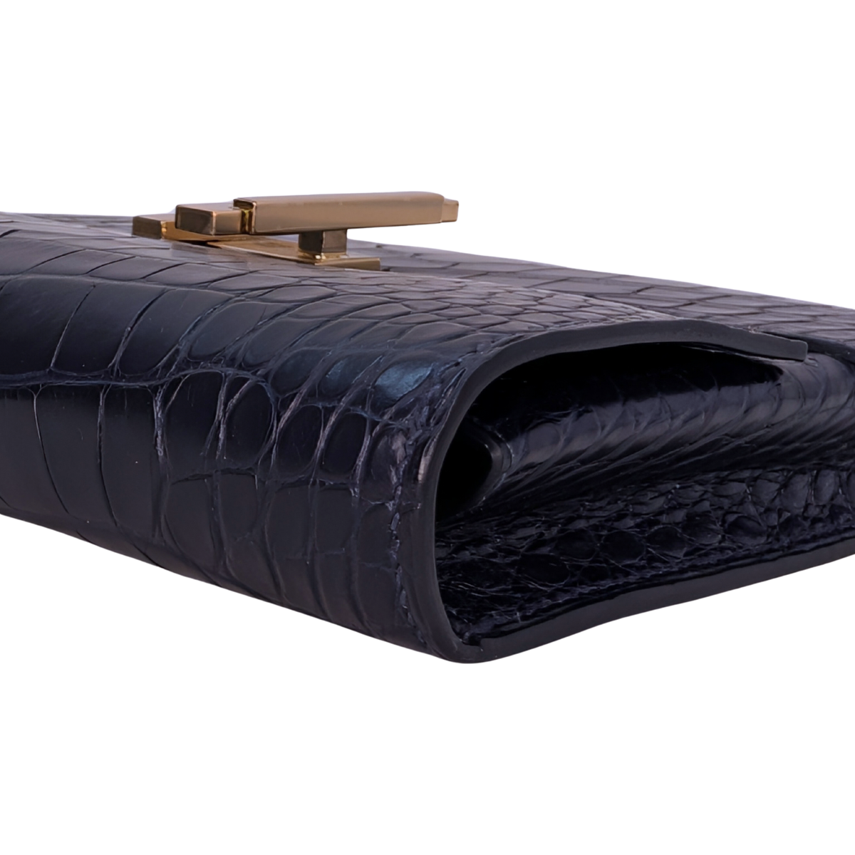 Hermes Cinhetic To Go Alligator Bleu Marine GHW Stamp Z