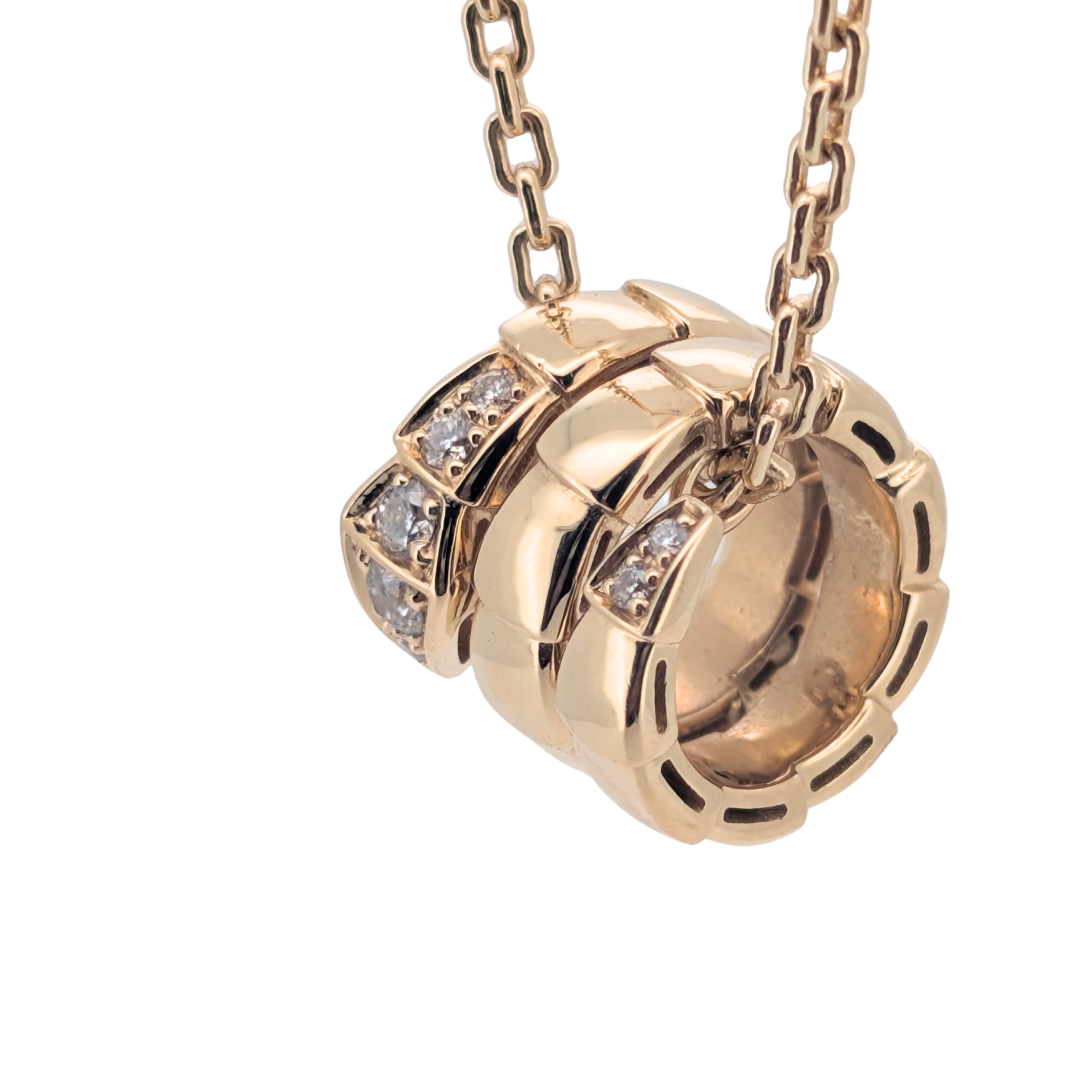宝格丽 Serpenti Viper 项链 钻石 18K 黄金