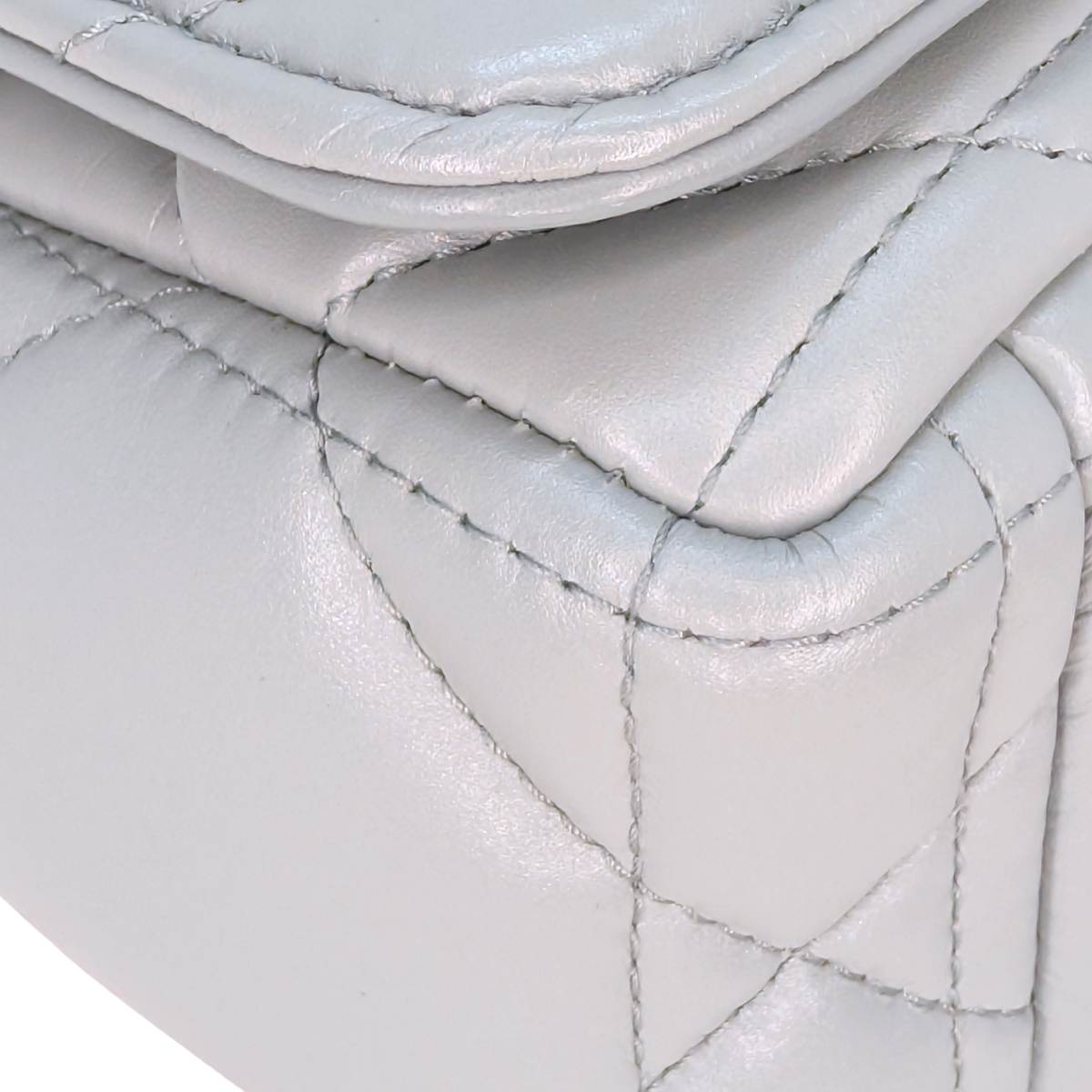 Christian Dior Small Caro Calfskin Bag Grey