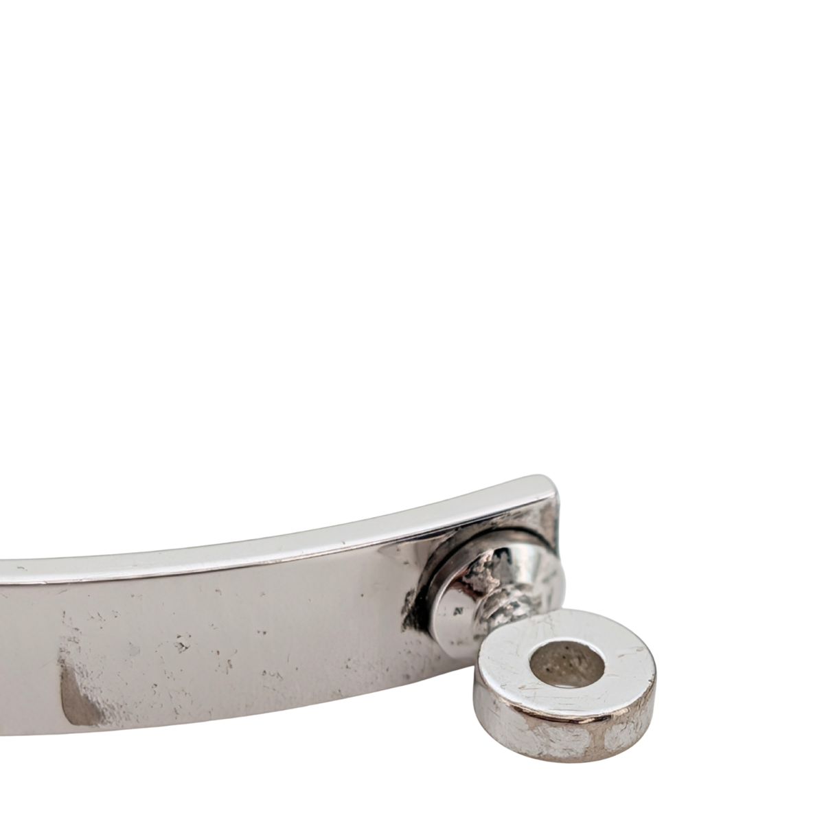Hermes Kelly Diamond Bracelet Bangle Small SH 18k White Gold