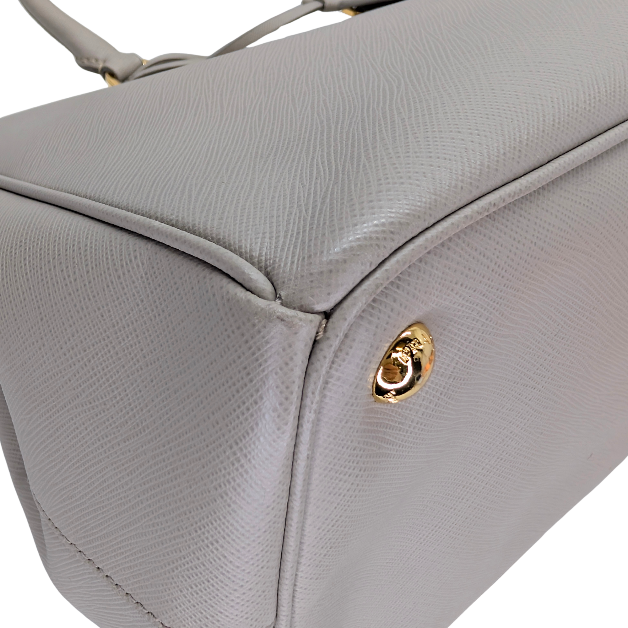 Prada Saffiano Large Galleria Tote Bag Grey