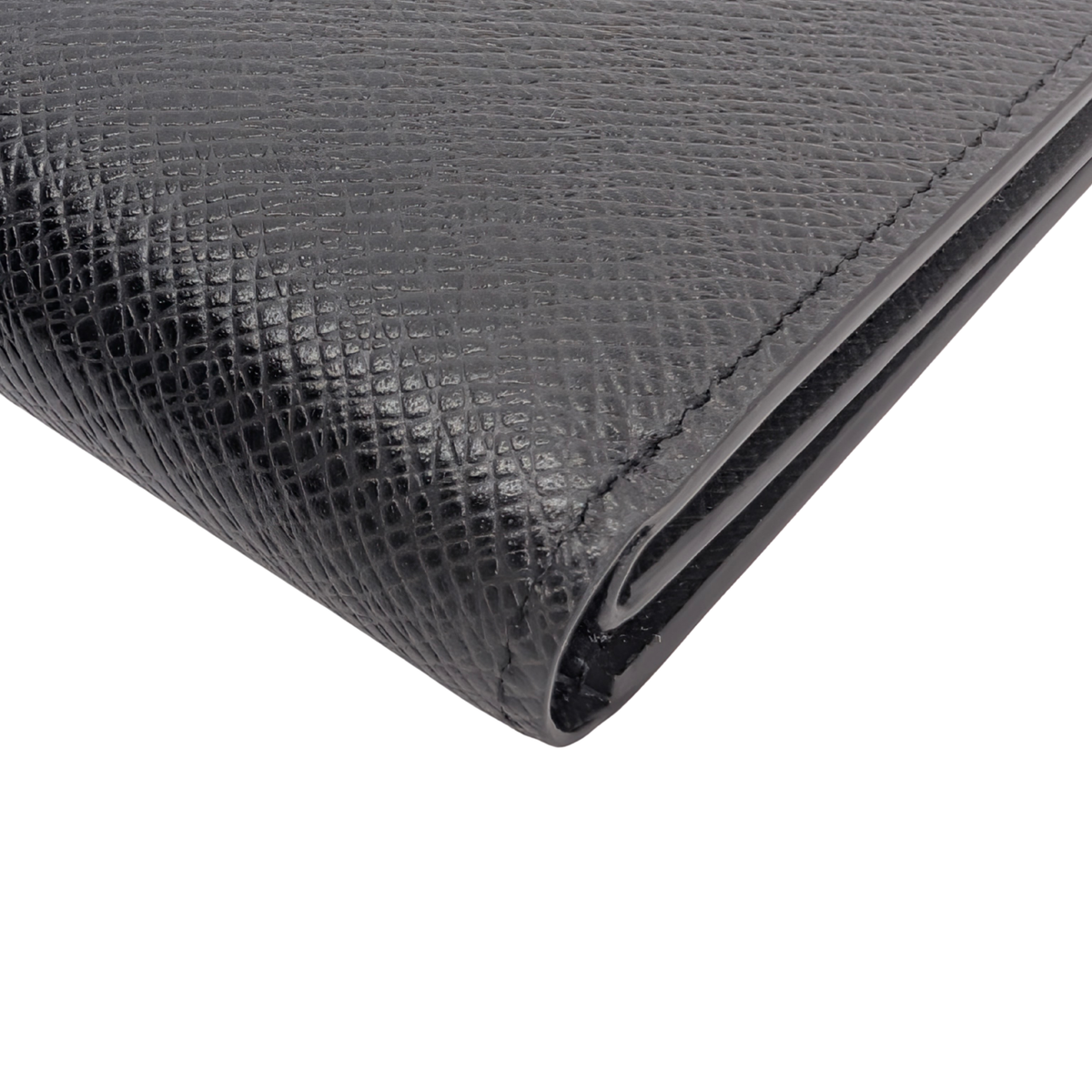 Louis Vuitton Bifold Men's Wallet Leather Black