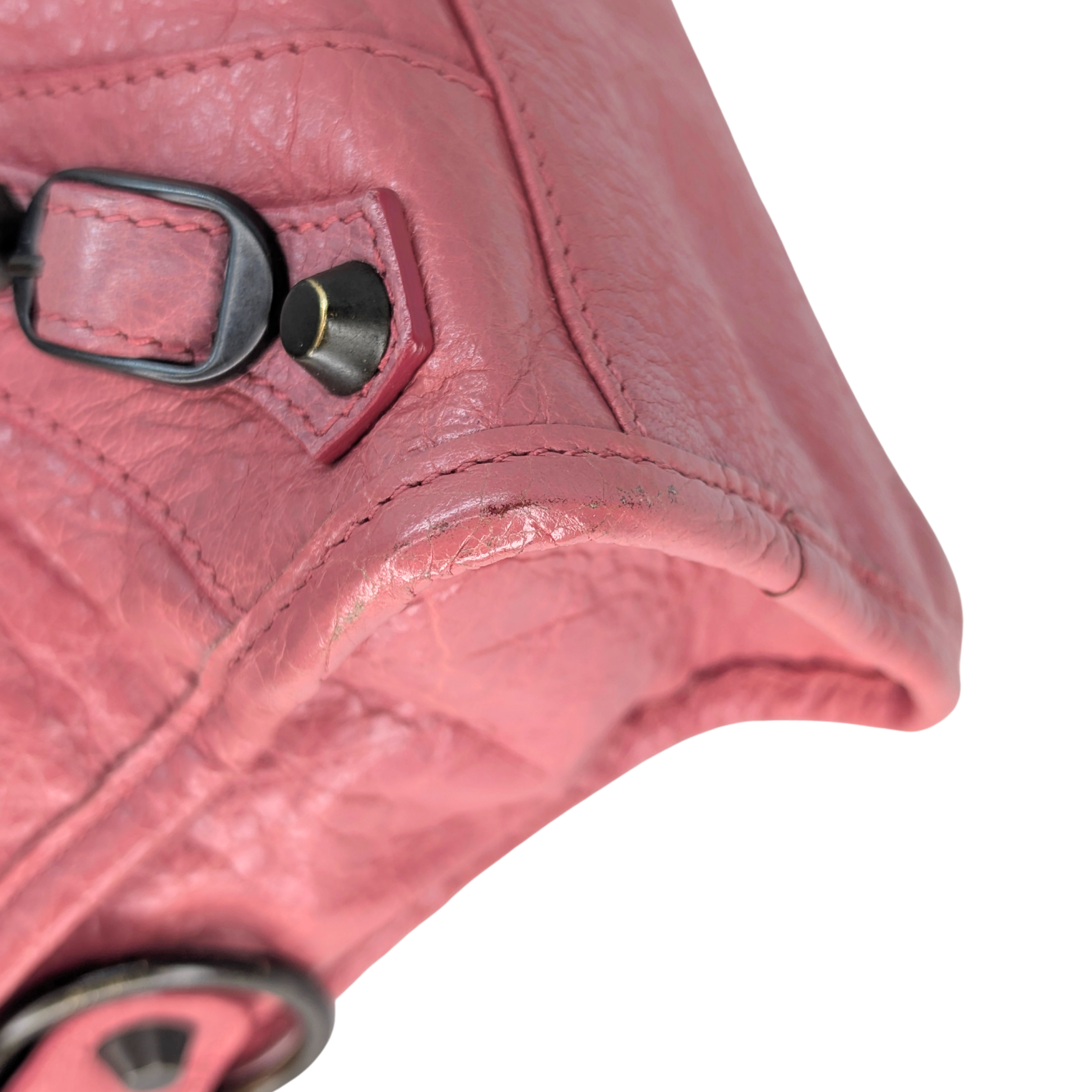 Balenciaga The City 2Way Mini Handbag Pink