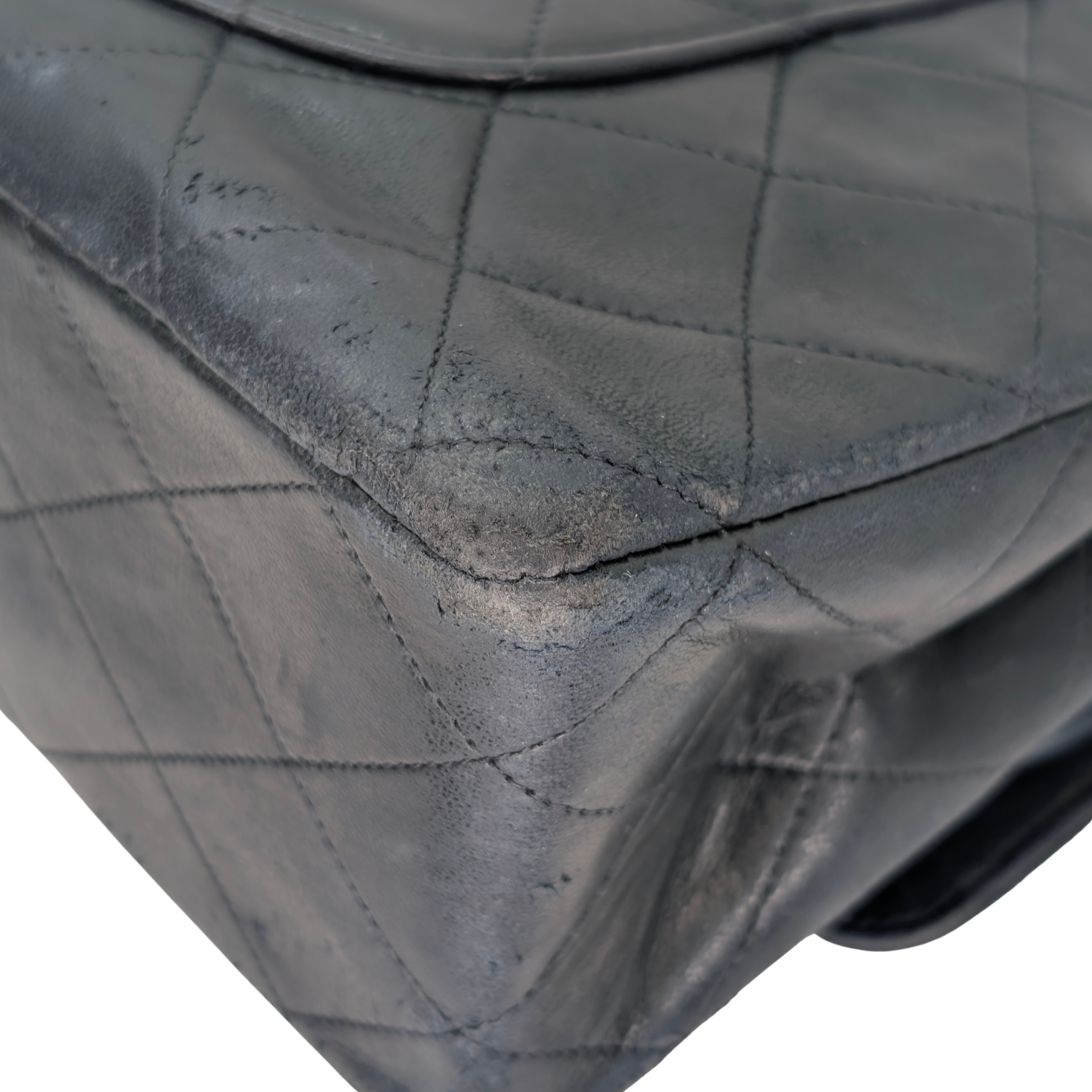 Chanel 复古经典款双翻盖中号手袋 黑色