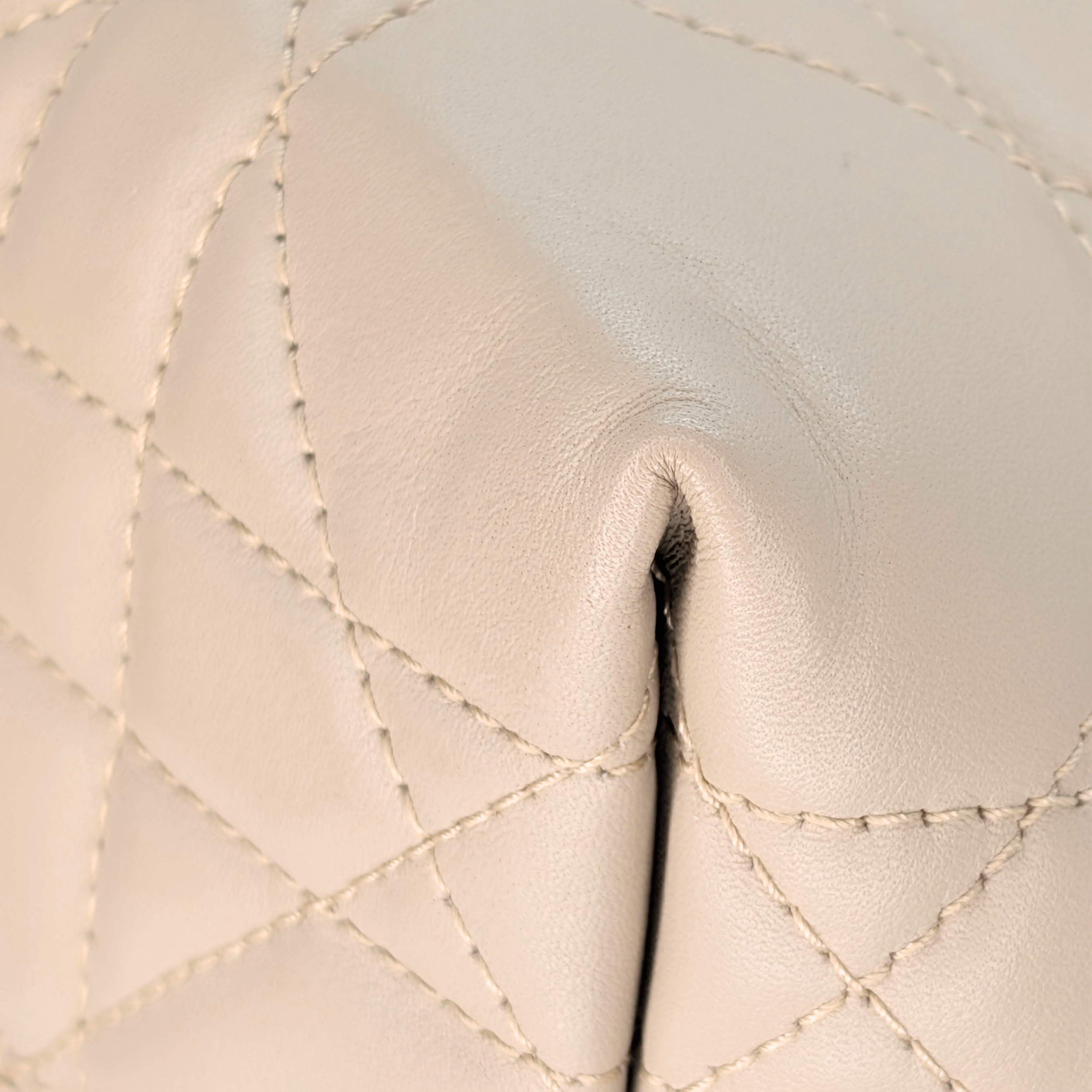 Dior Small Toujours Tote Bag Macrocannage Calfskin Powder Beige