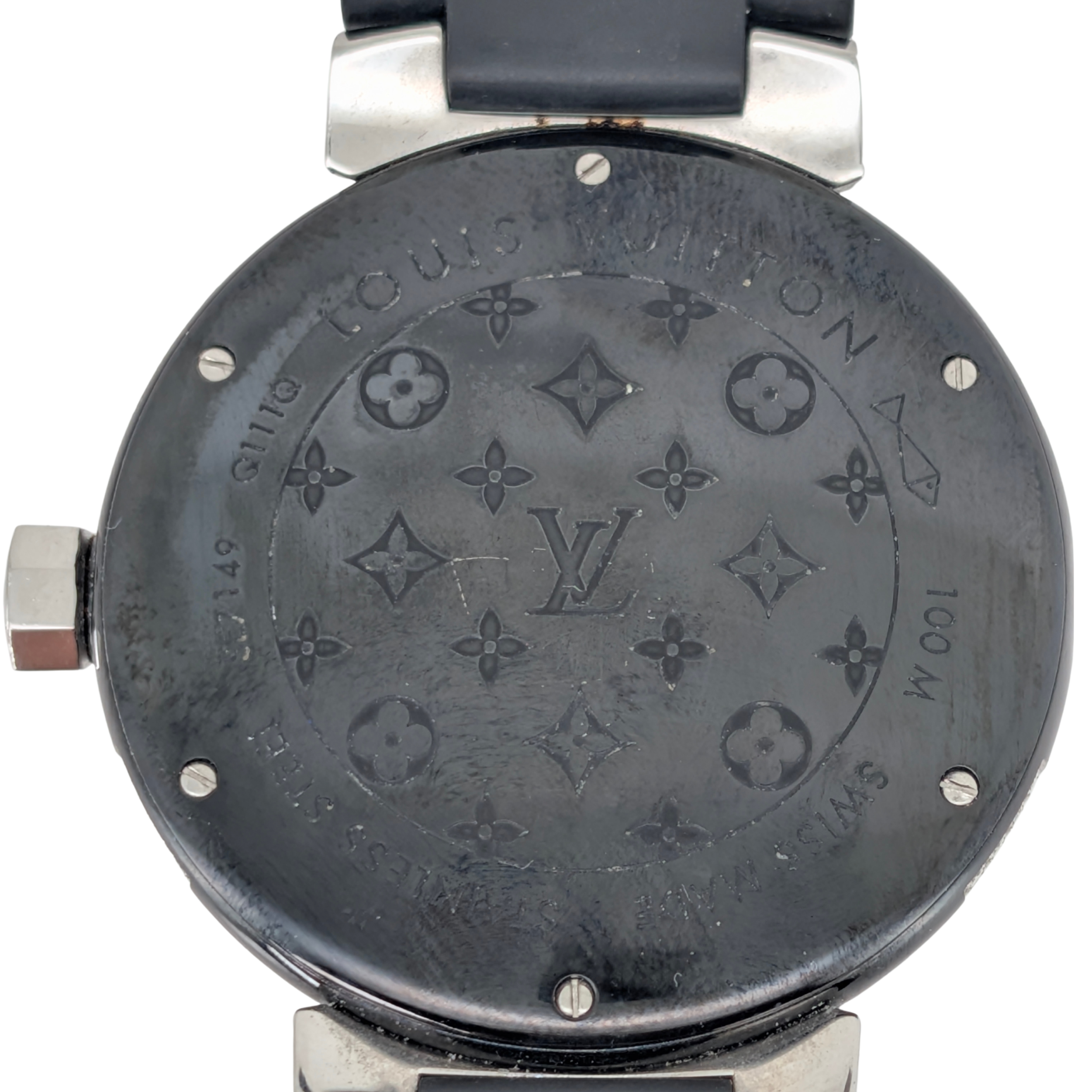 路易威登 Tambour Q131Q 钻石表圈表盘黑色精钢腕表