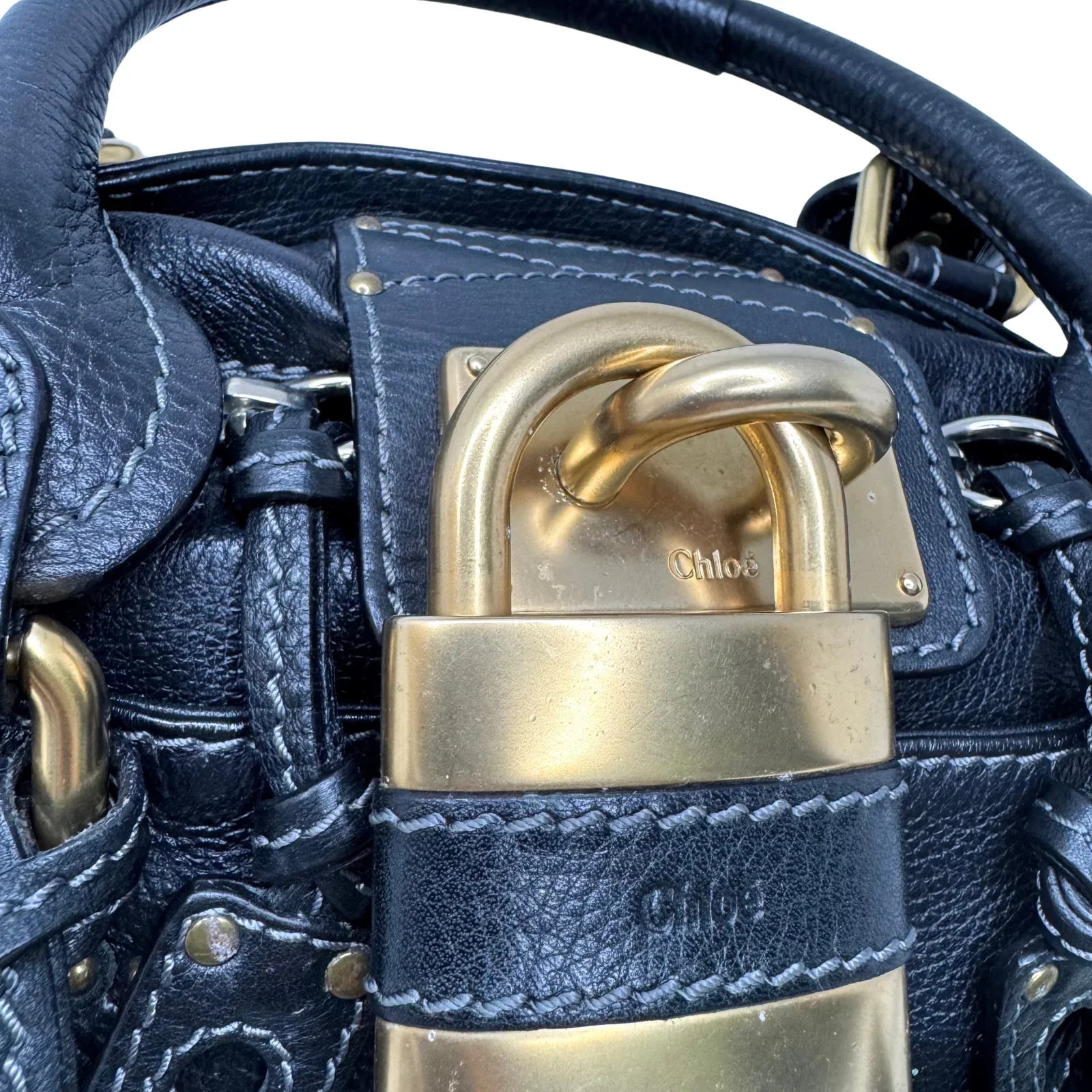 Chloe Paddington Leather Bag Black - Lost Designer