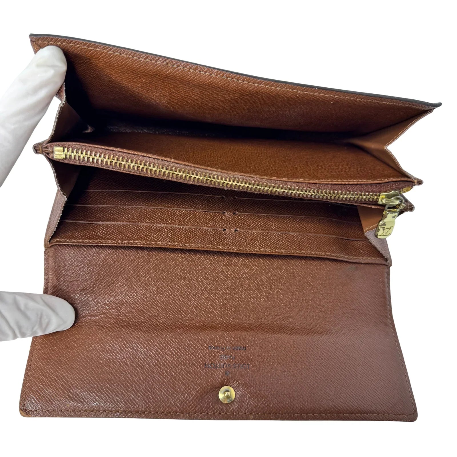 Louis Vuitton Monogram Canvas Sarah Long Wallet - Lost Designer