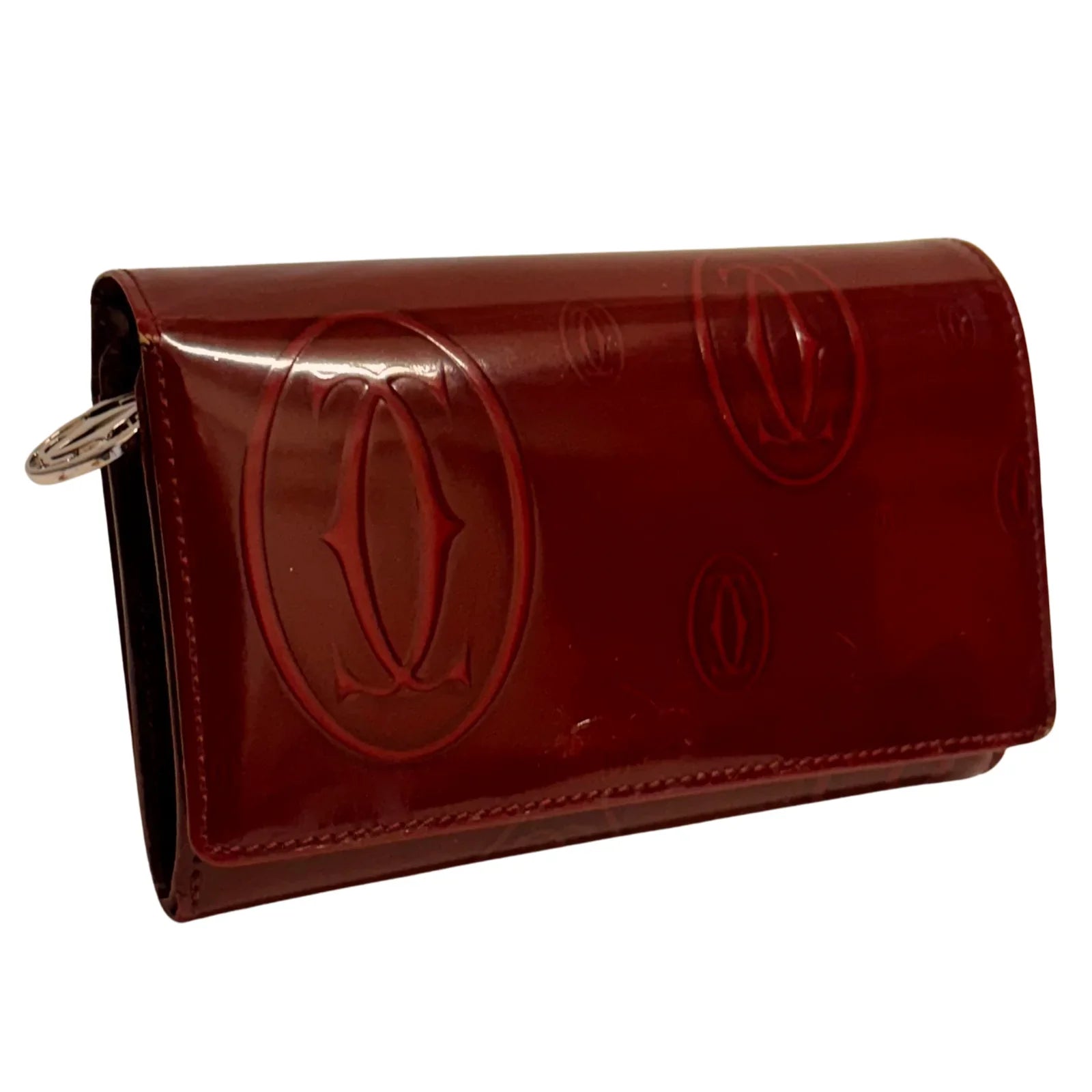 Cartier Long Leather Wallet Deep Red - Lost Designer