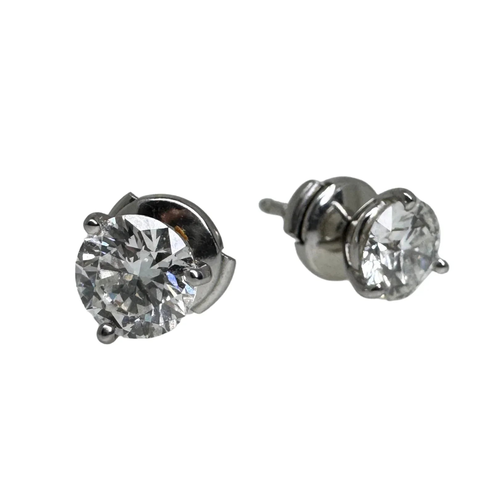 Tiffany & Co. 2.07ct Diamond Stud Earrings in Platinum - Lost Designer