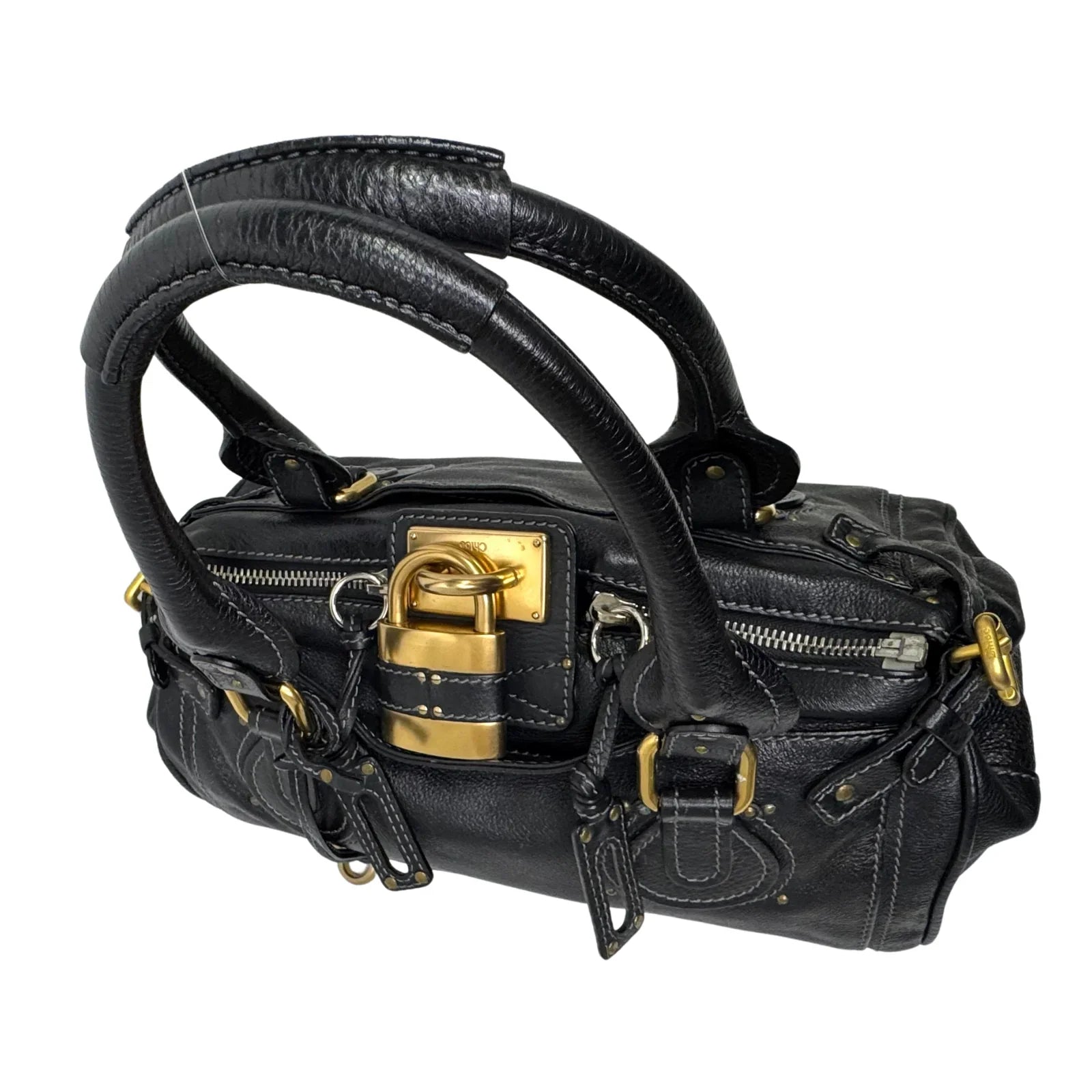 Chloe Paddington Leather Bag Black - Lost Designer