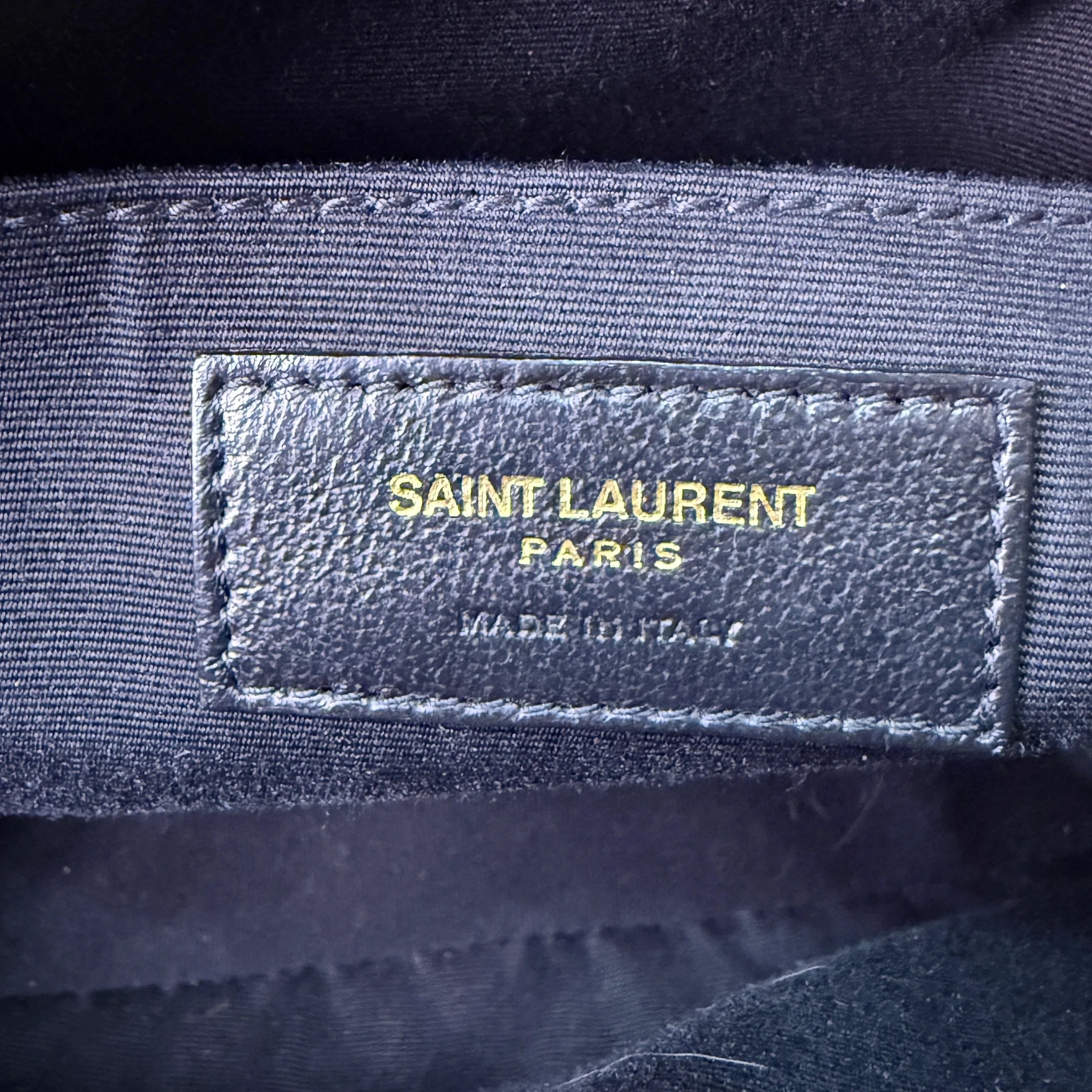 Saint Laurent Lou Quilted Camera Bag Leather Black - Lost Designer