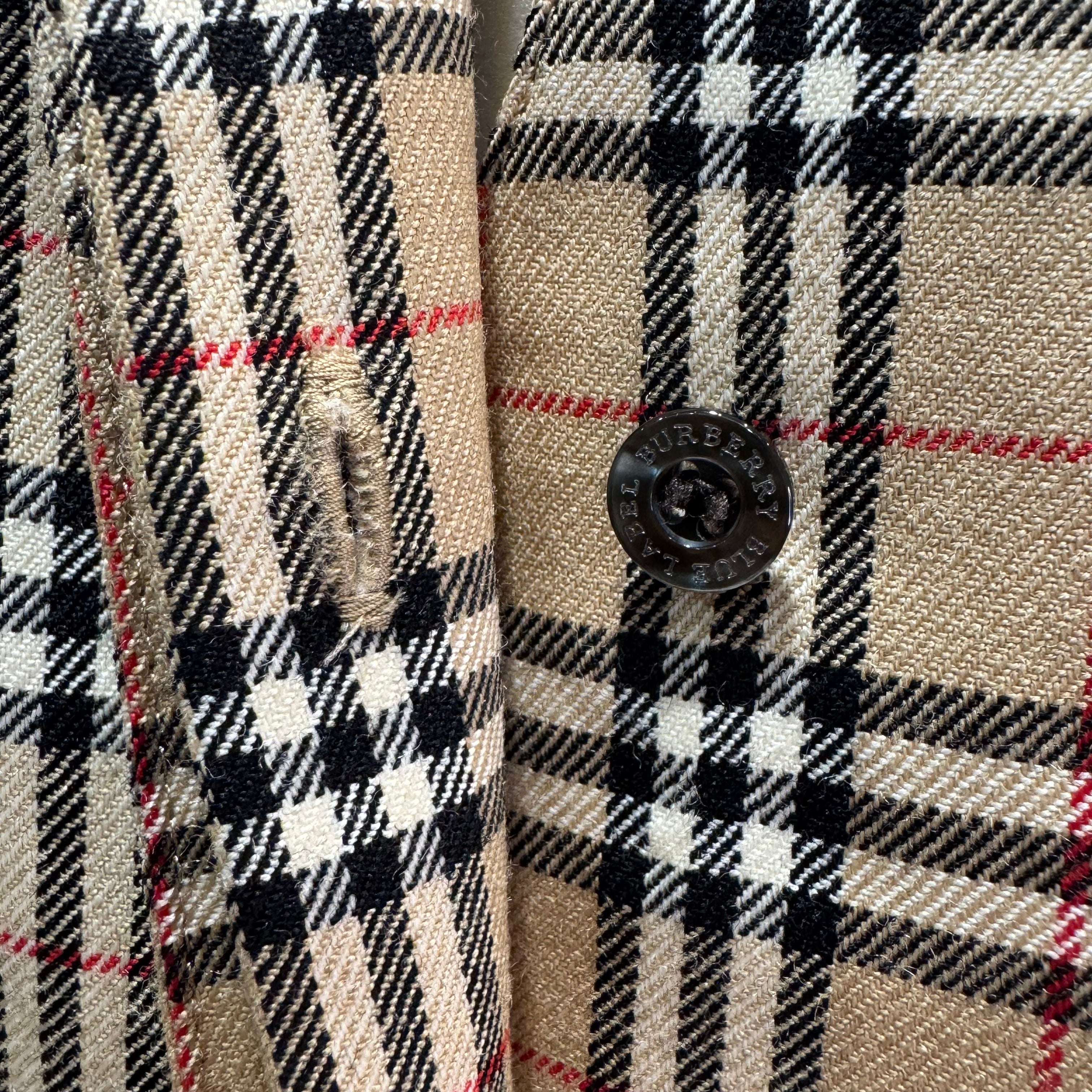 Burberry Check Short sleeve dress Beige size 38 - Lost Designer