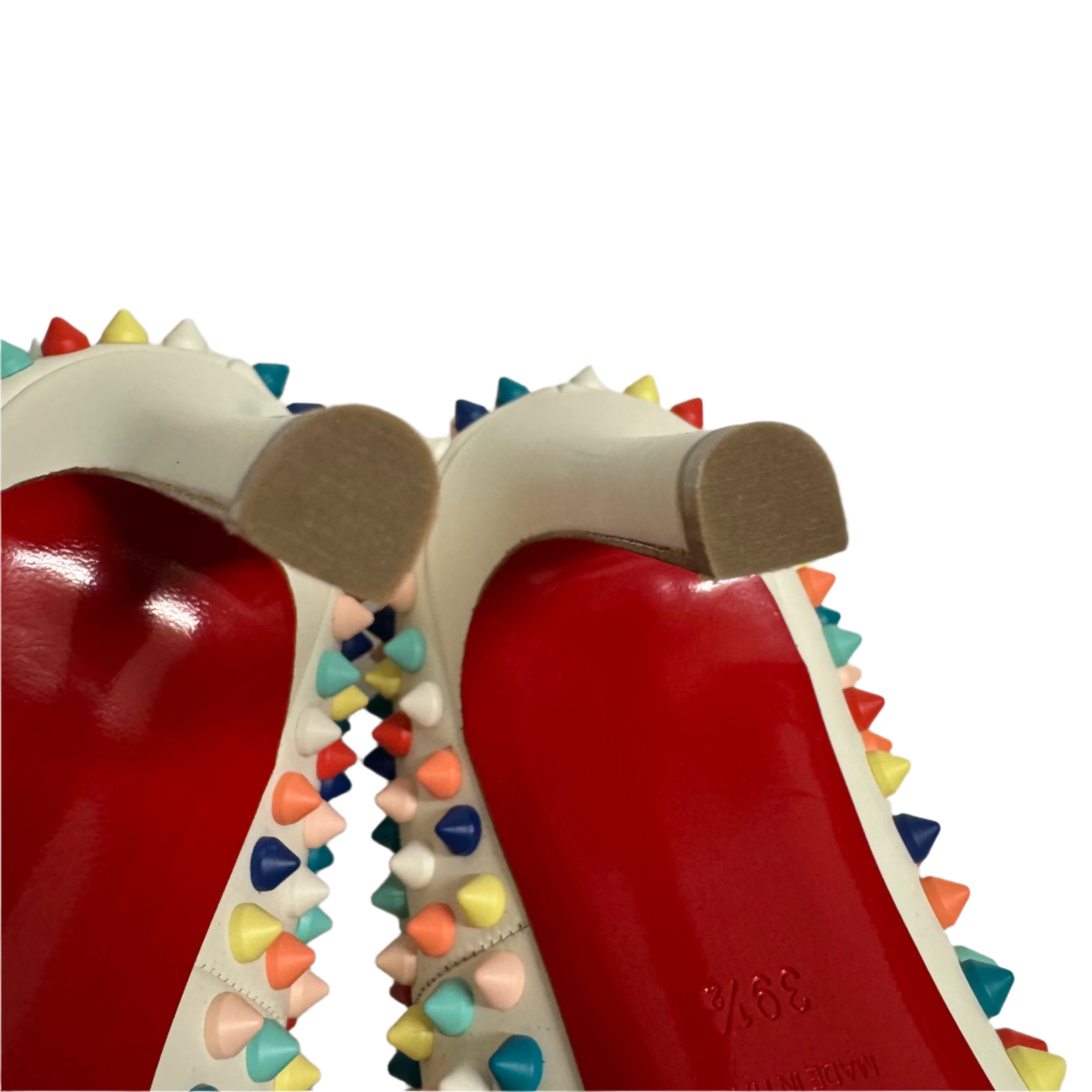 Christian Louboutin Gomme Pigalle Spikes 120 Pumps Multicoloured 39.5 - Lost Designer