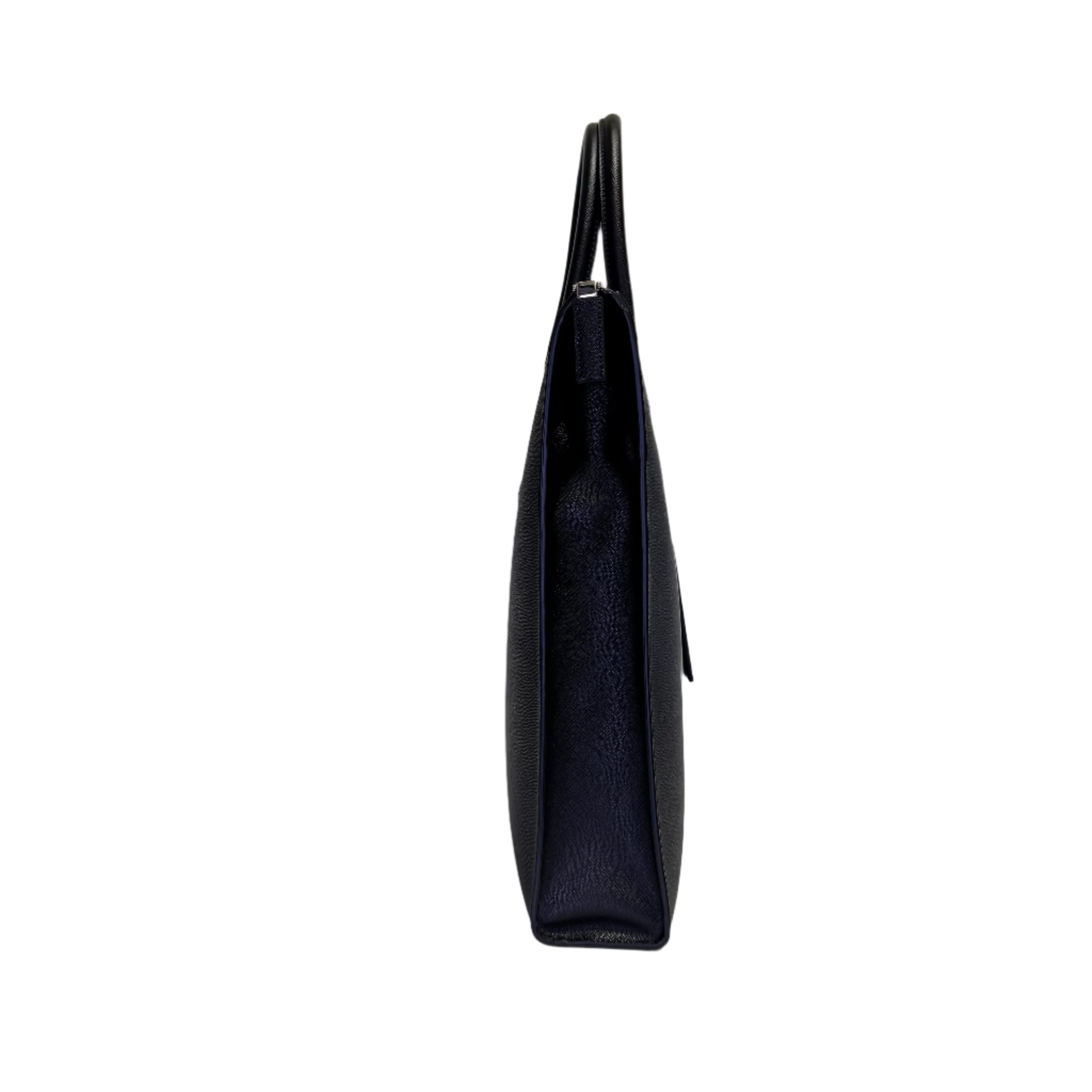 Prada Saffiano Tall Tote Bag Black - Lost Designer