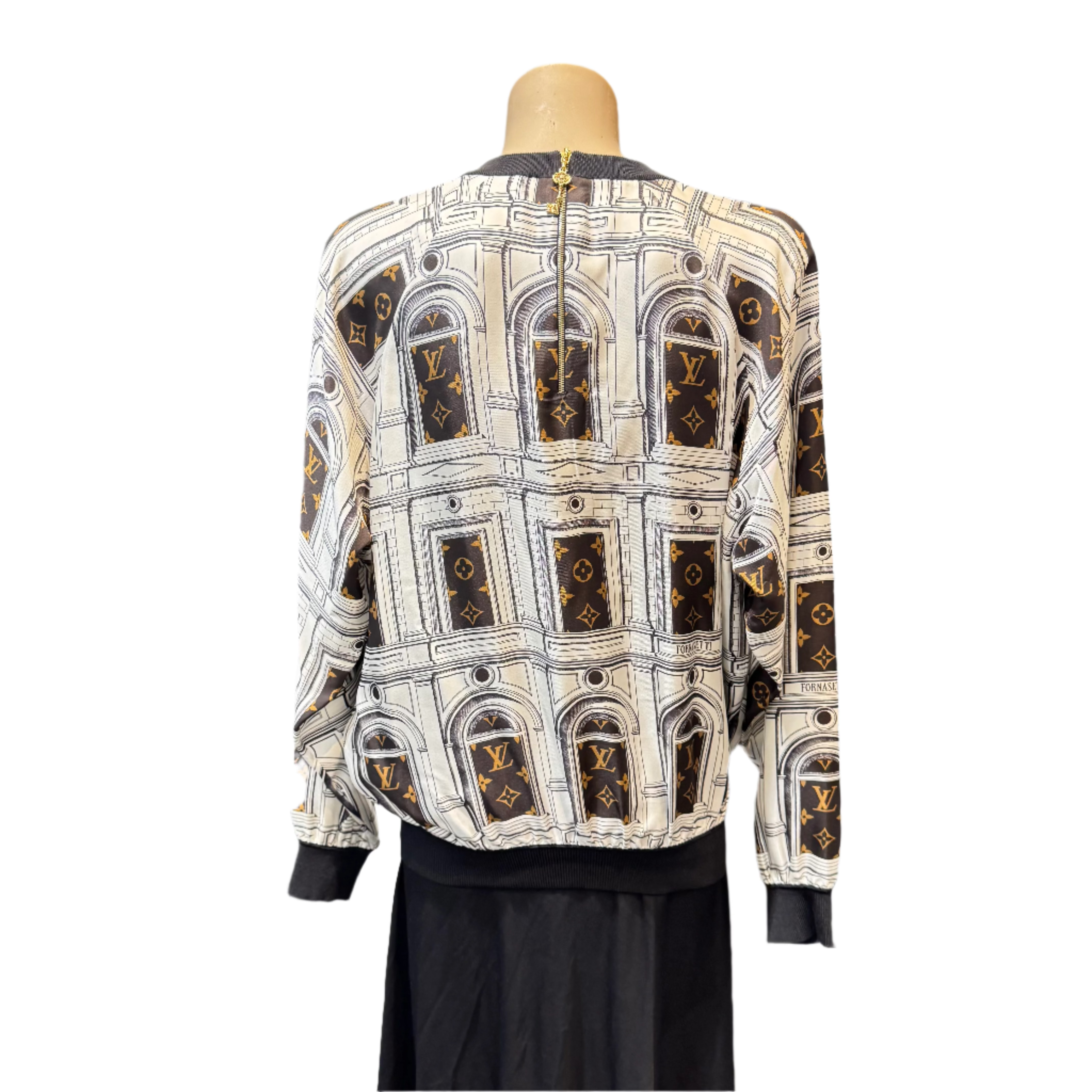 Louis Vuitton Fornasetti Collection Architecture Cropped Blouse Medium - Lost Designer