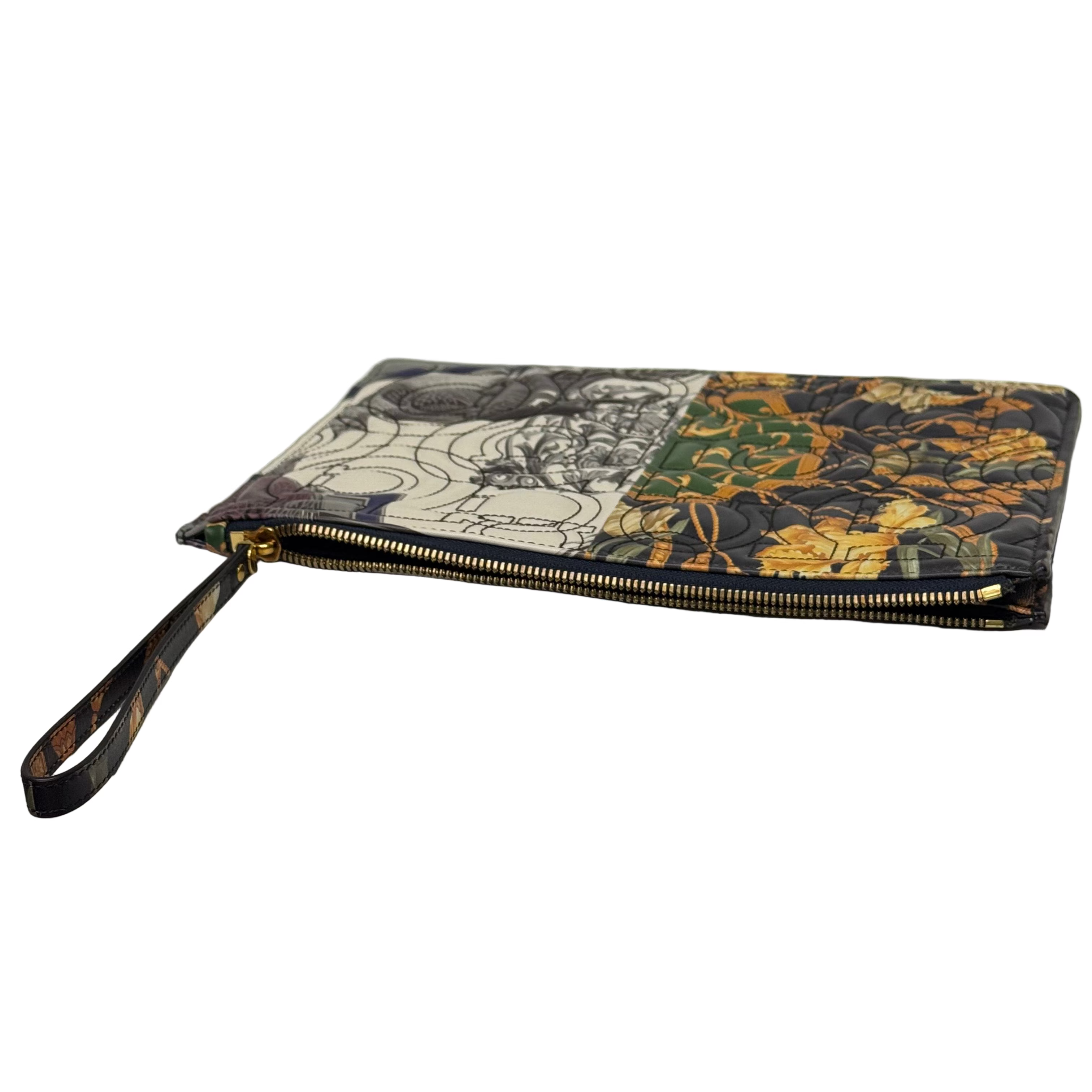 Salvatore Ferragamo Gancini Clutch Bag Leather Multicolour - Lost Designer