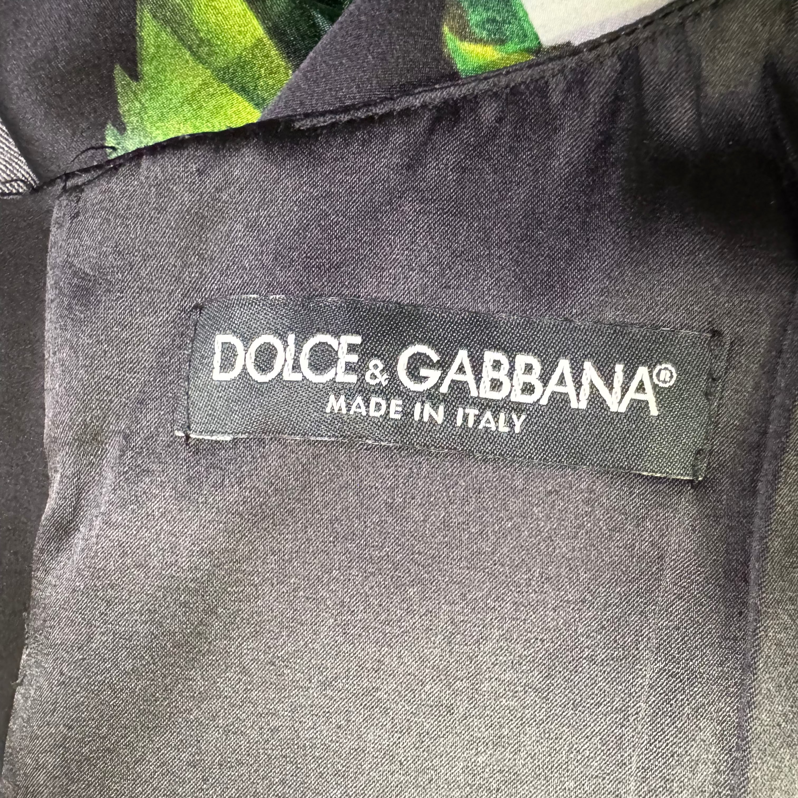 Dolce & Gabbana Sleeveless Dress Silk Rose Print 46 - Lost Designer