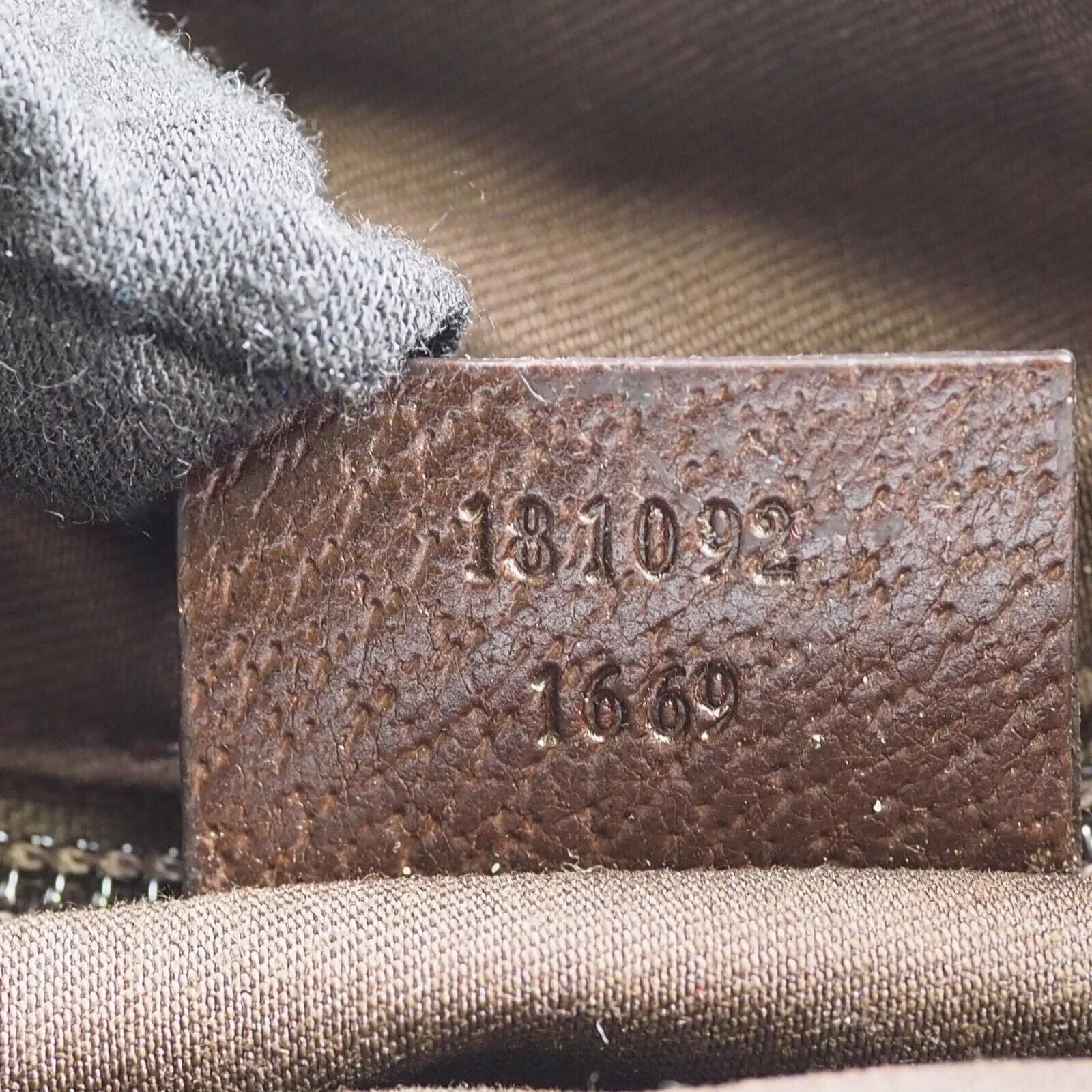 Gucci Crossbody Canvas Shoulder Bag Brown - Lost Designer