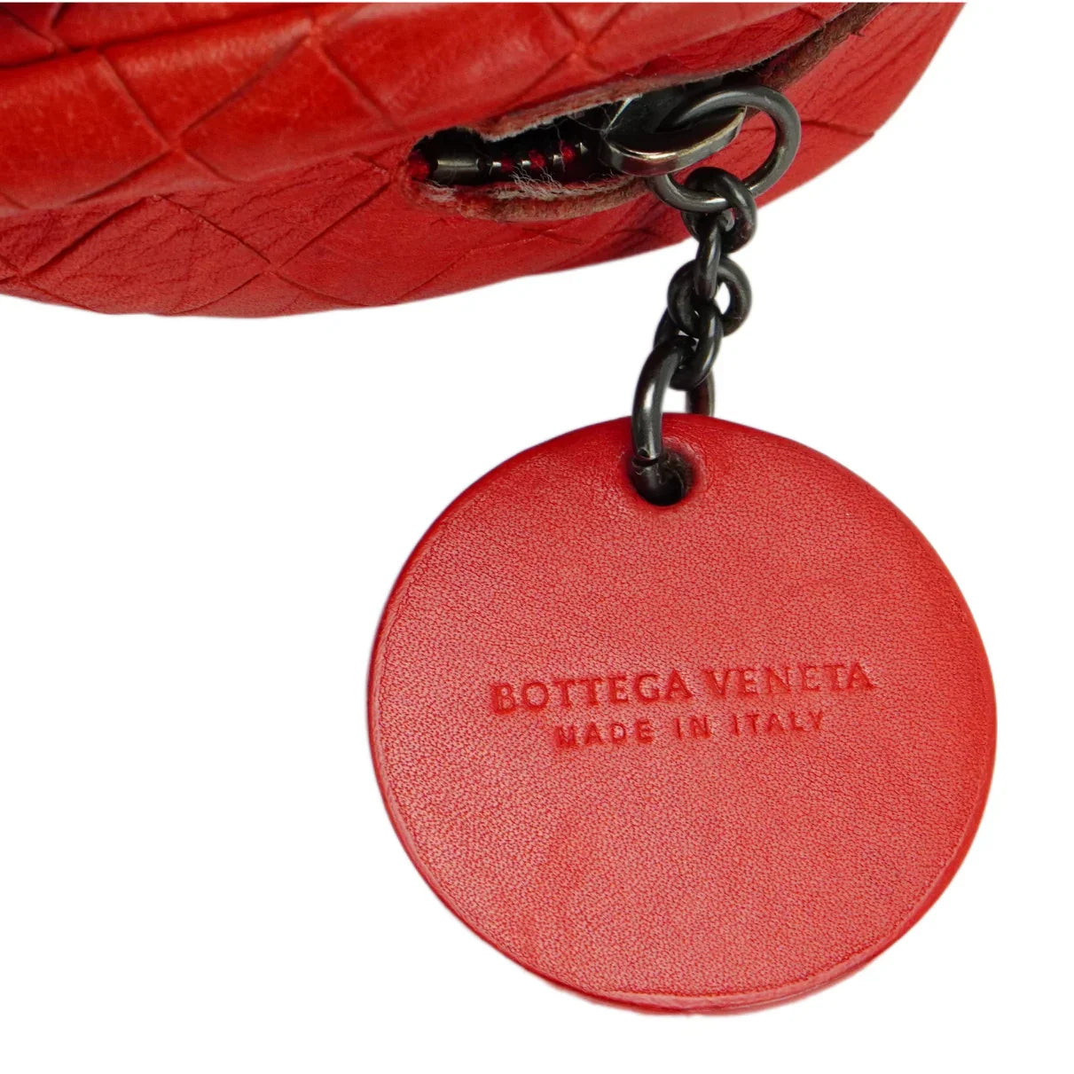 Bottega Veneta Olimpia mini Crossbody Leather Bag Red - Lost Designer