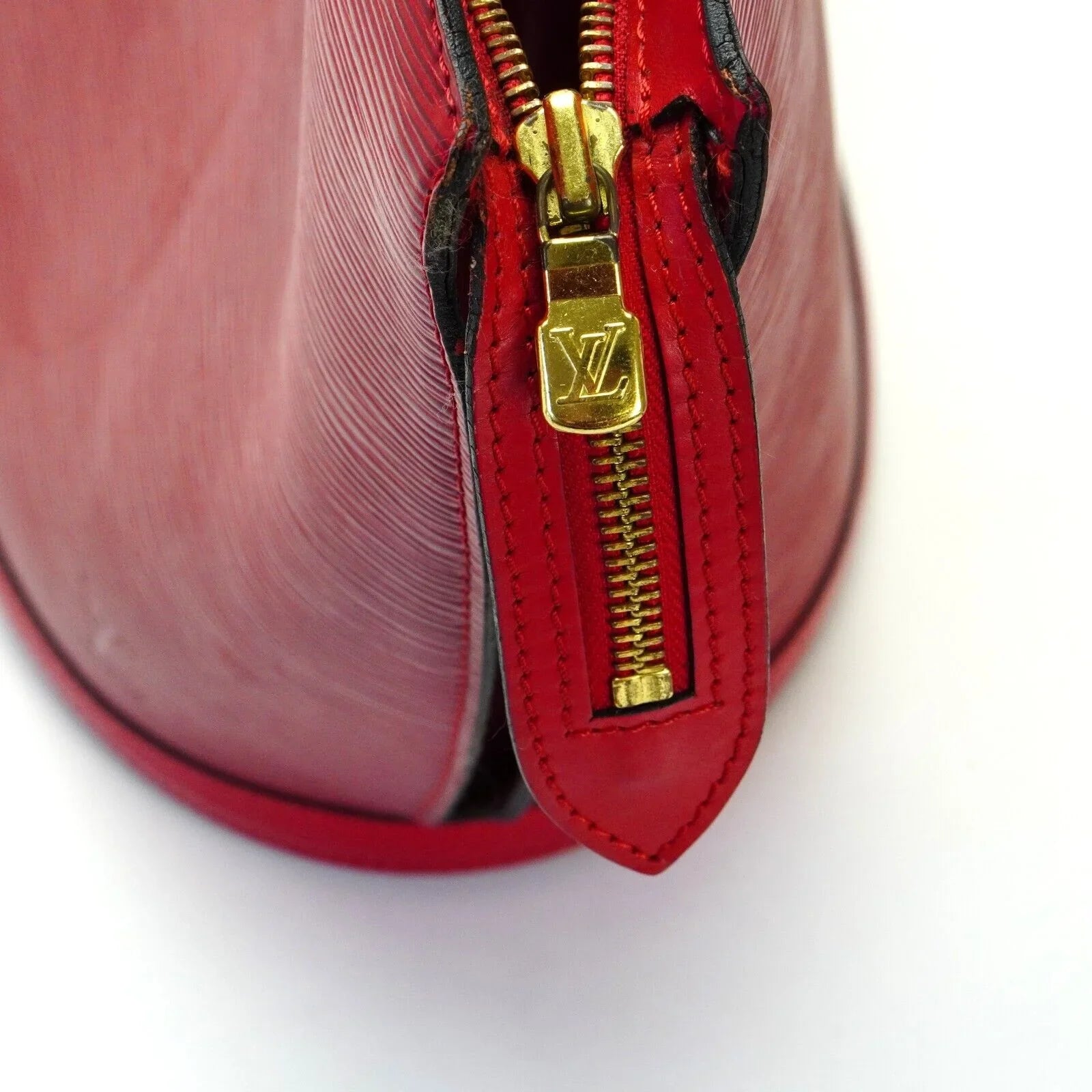 Louis Vuitton Saint Jacques Epi Leather Shoulder Bag Red - Lost Designer