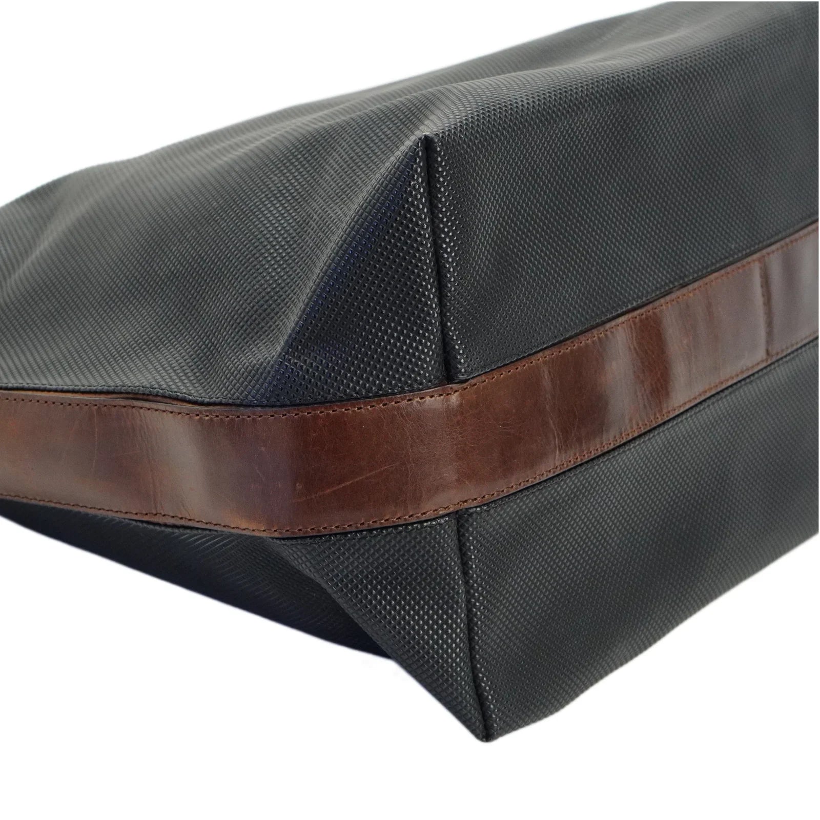Bottega Veneta Canvas Shoulder Bag Black - Lost Designer