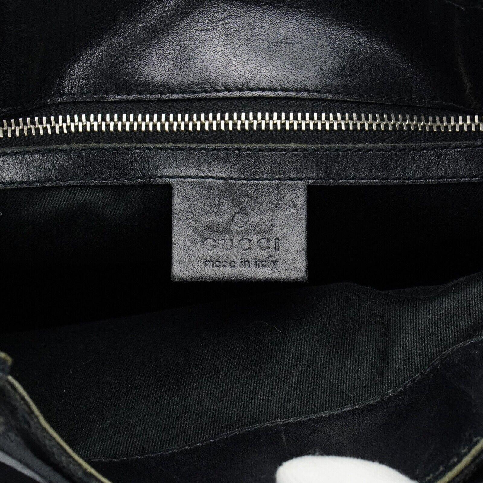 Gucci GG Belt Tote Bag Leather X Canvas Black - Lost Designer