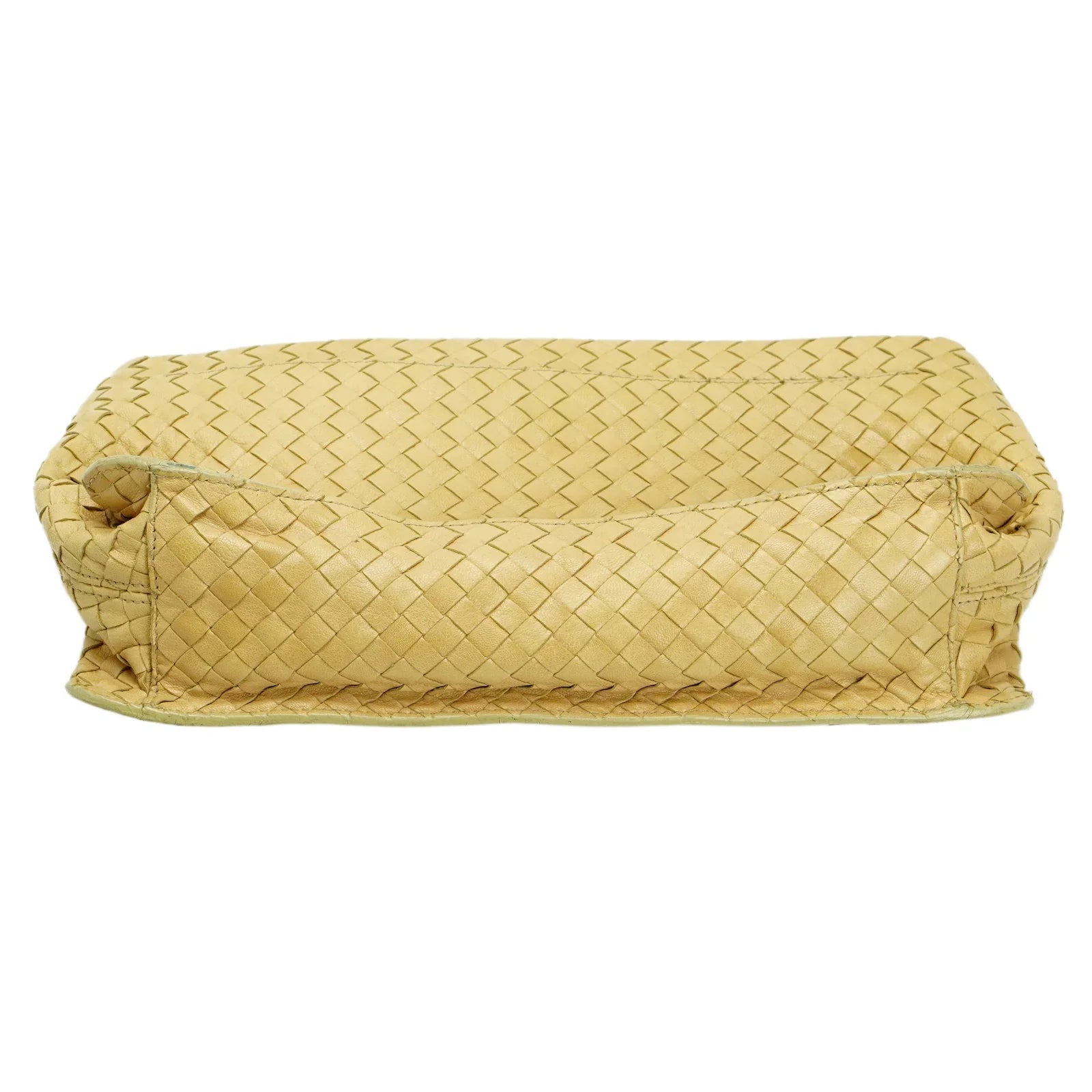 Bottega Veneta Intrecciato Leather Shoulder Bag Beige - Lost Designer