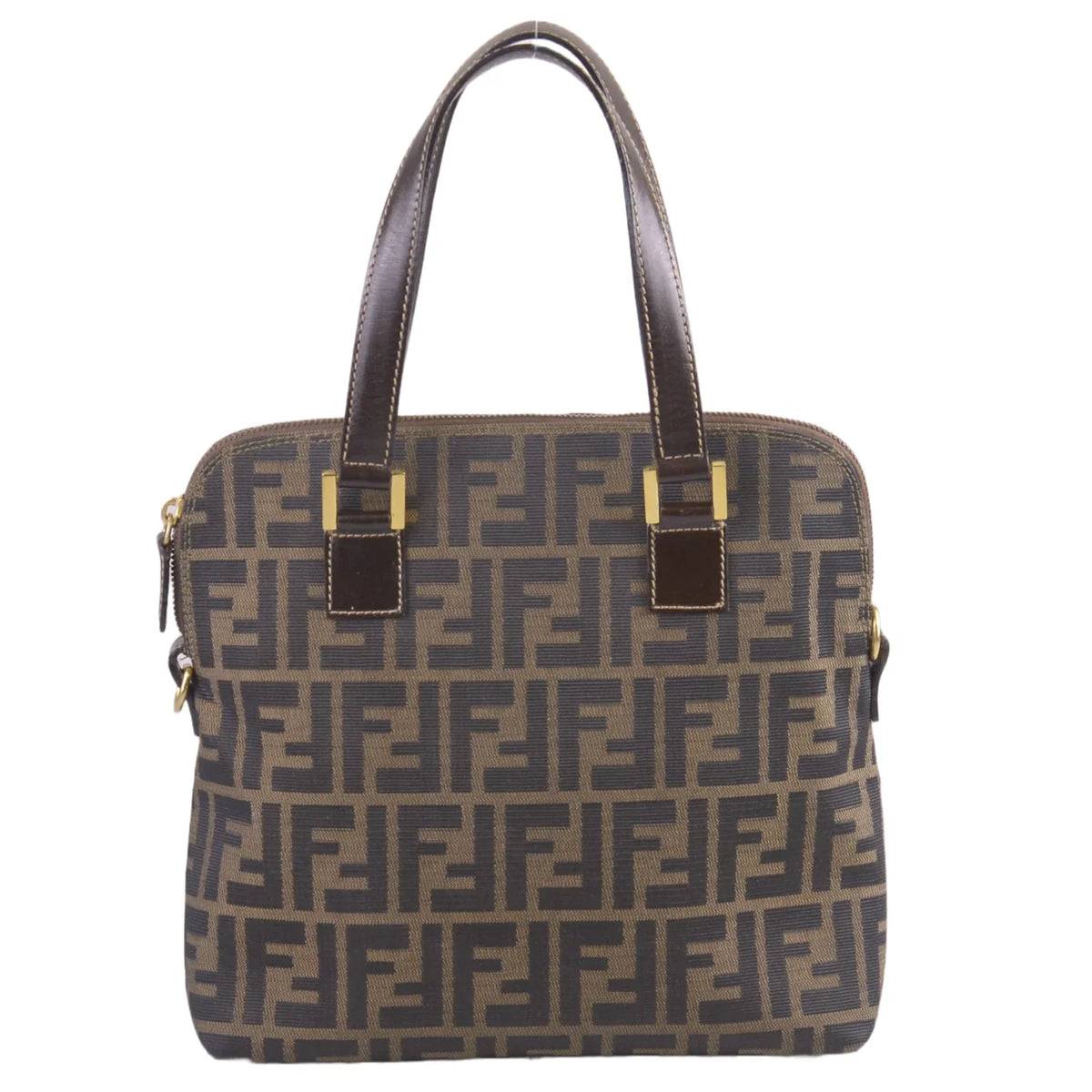 Fendi FF Zucca Monogram Handbag Tobacco - Lost Designer